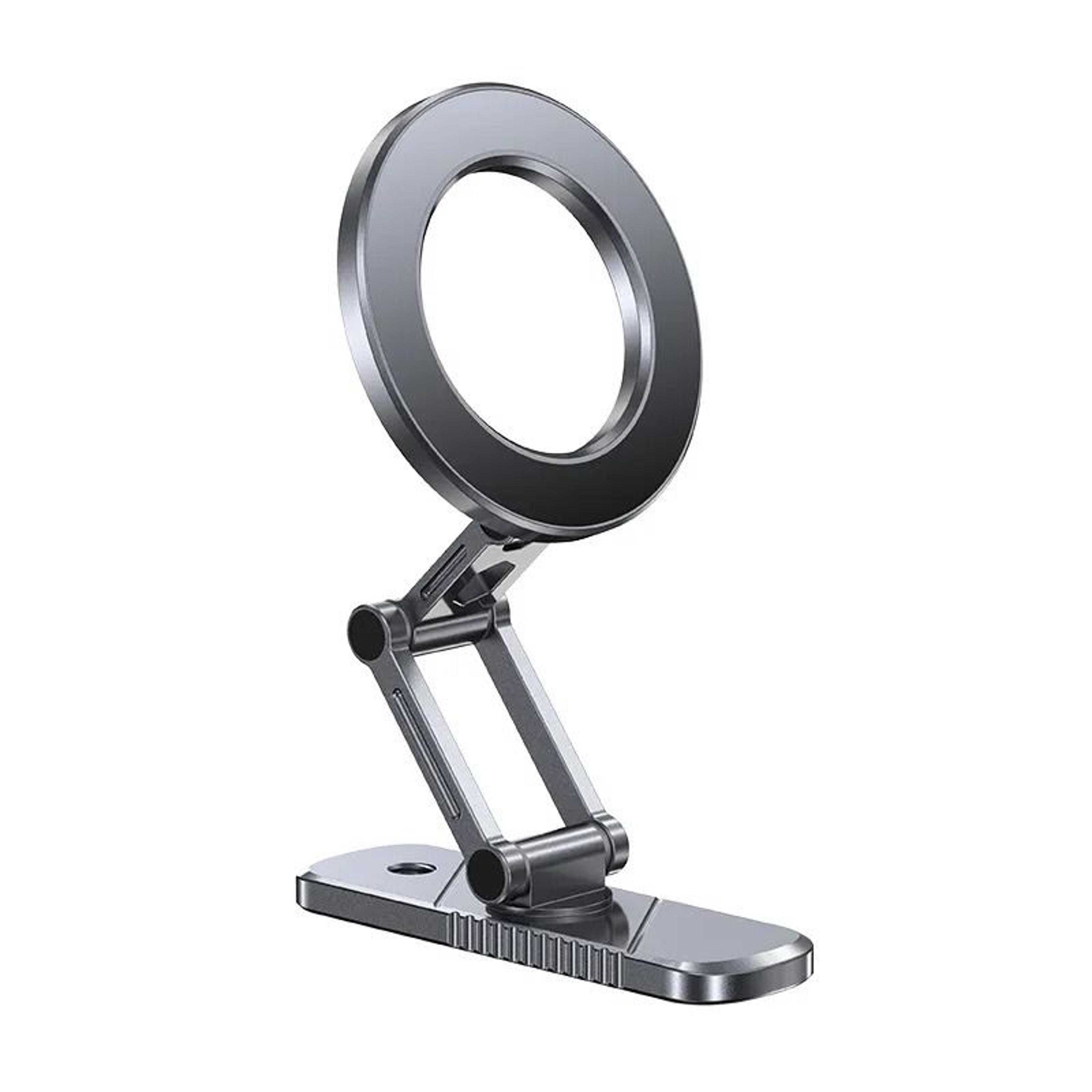 folding magnetic phone holder for golf cart gym and hands free recording