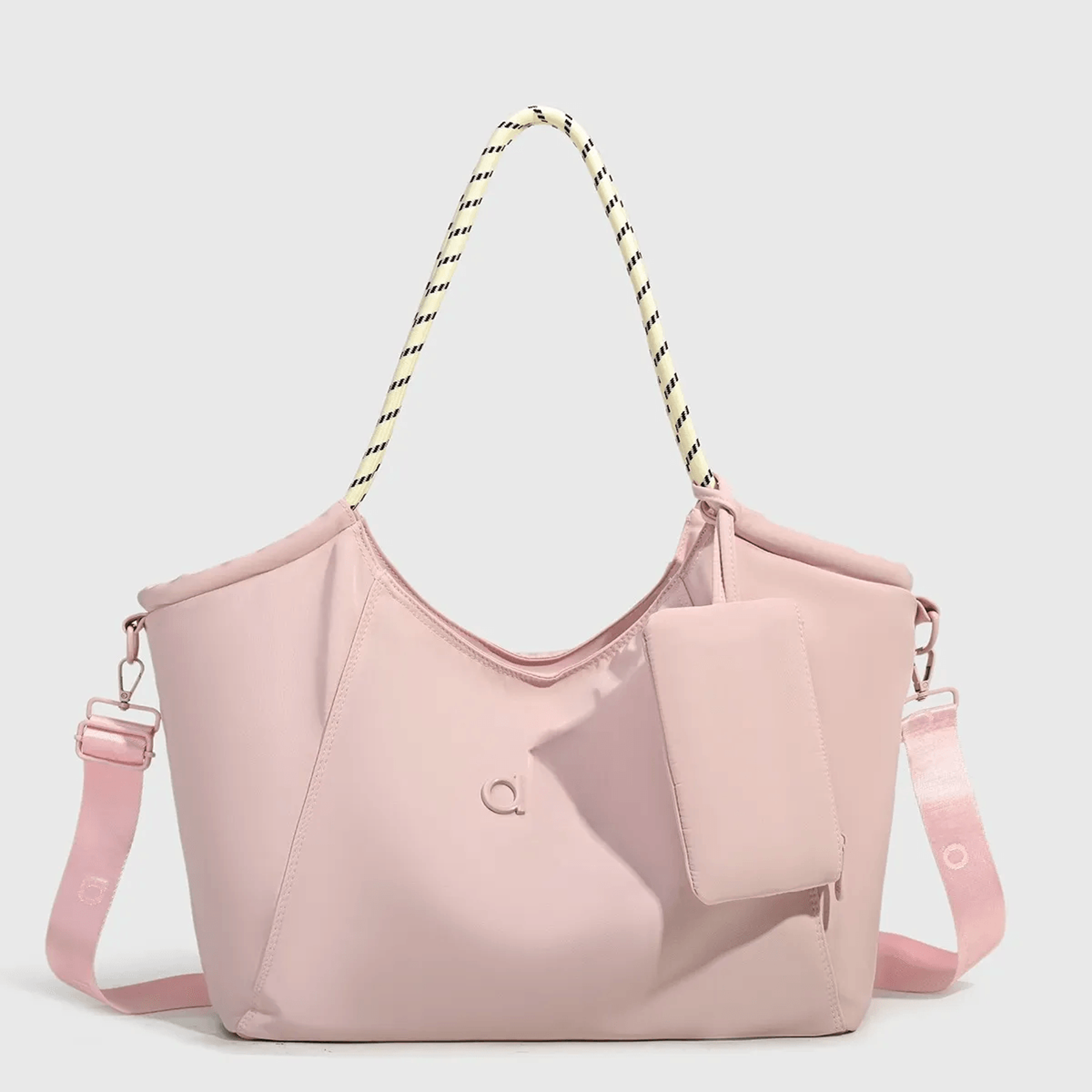 retro suede gym tote bag for women yoga travel and fitness