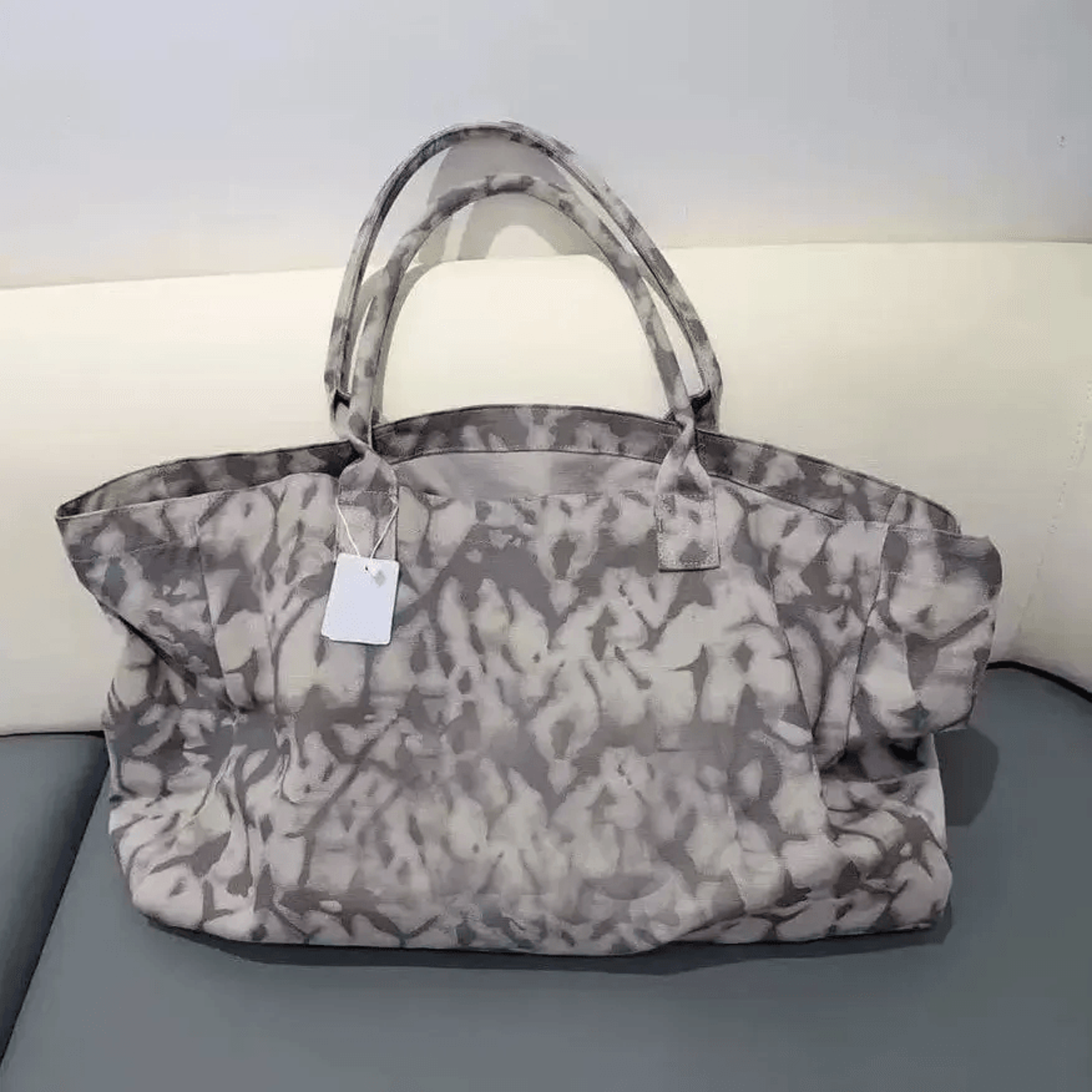 large capacity canvas tote bag for women travel yoga and shopping