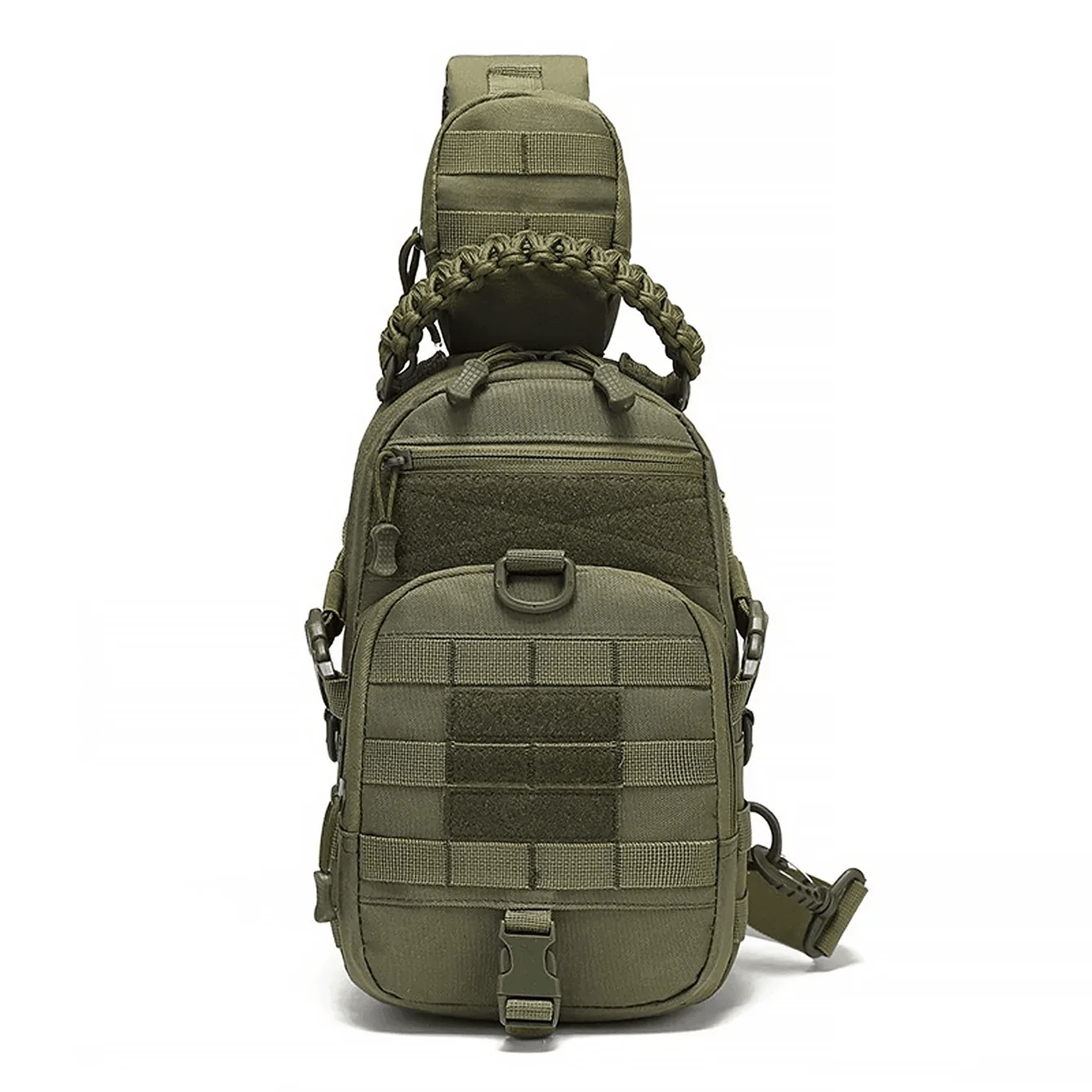tactical chest bag molle sling backpack for men with multi pocket edc storage