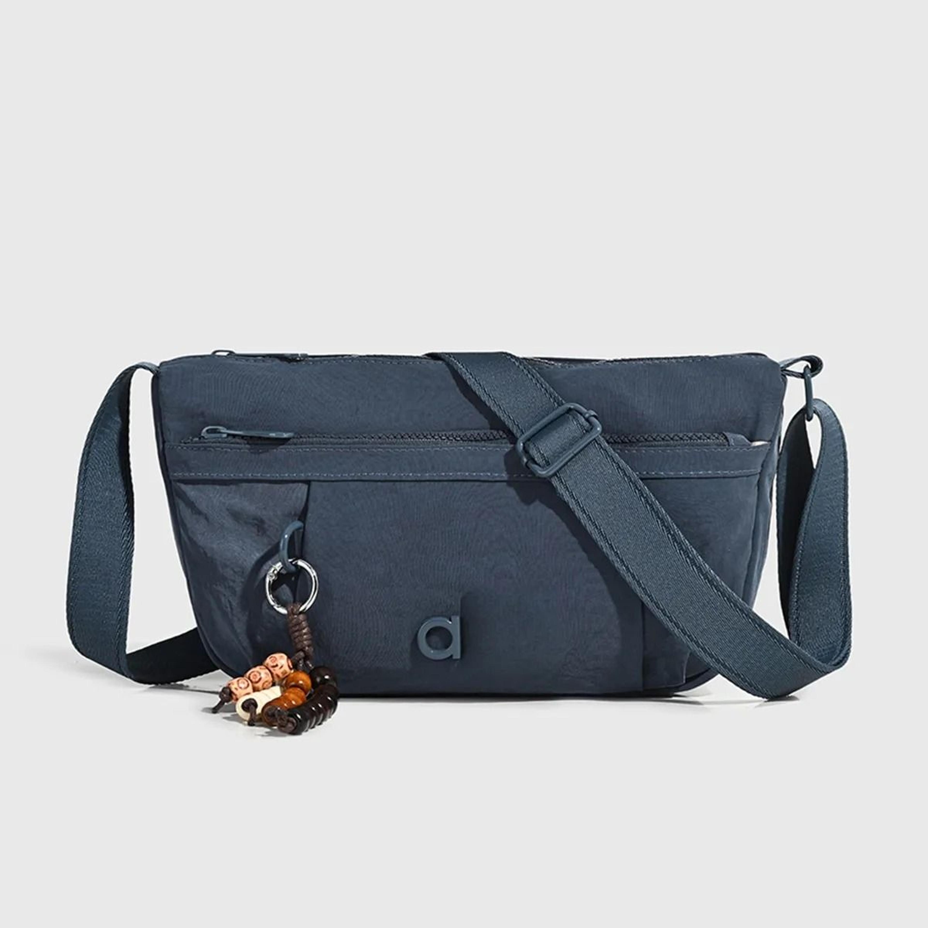 ultra light nylon crossbody gym bag with multi pocket sling design
