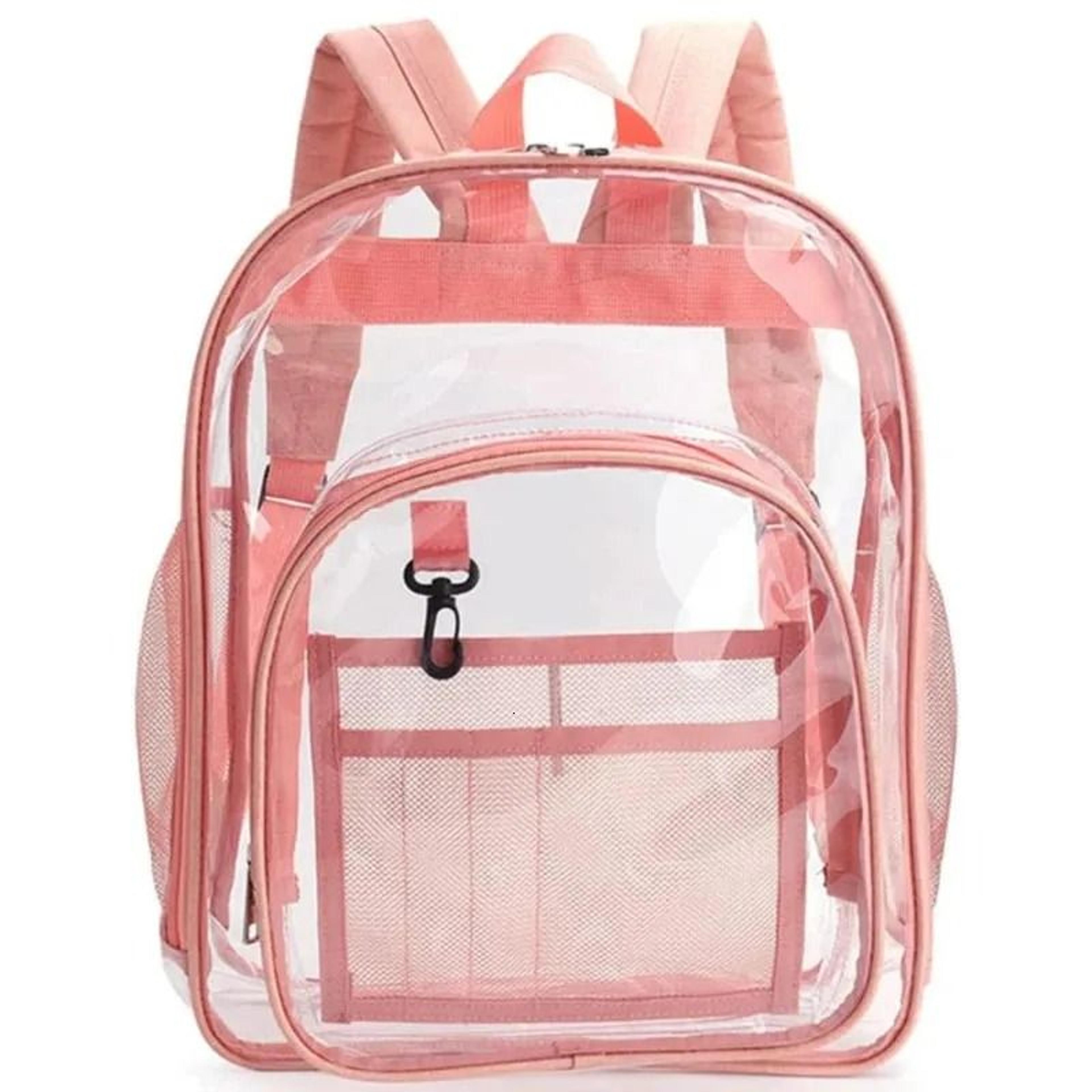 clear waterproof backpack transparent school bag large capacity