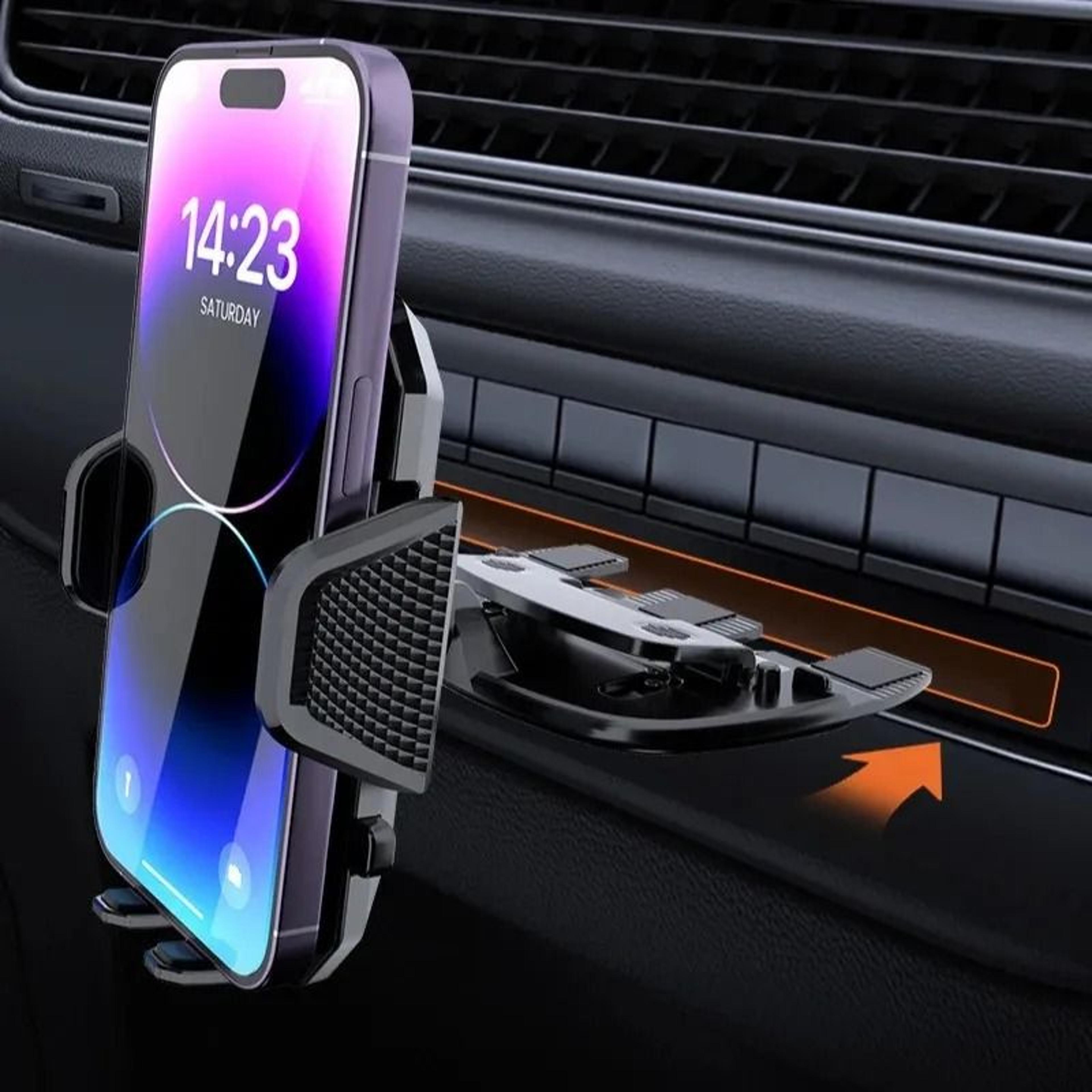 universal cd slot phone mount 360 rotation car phone holder