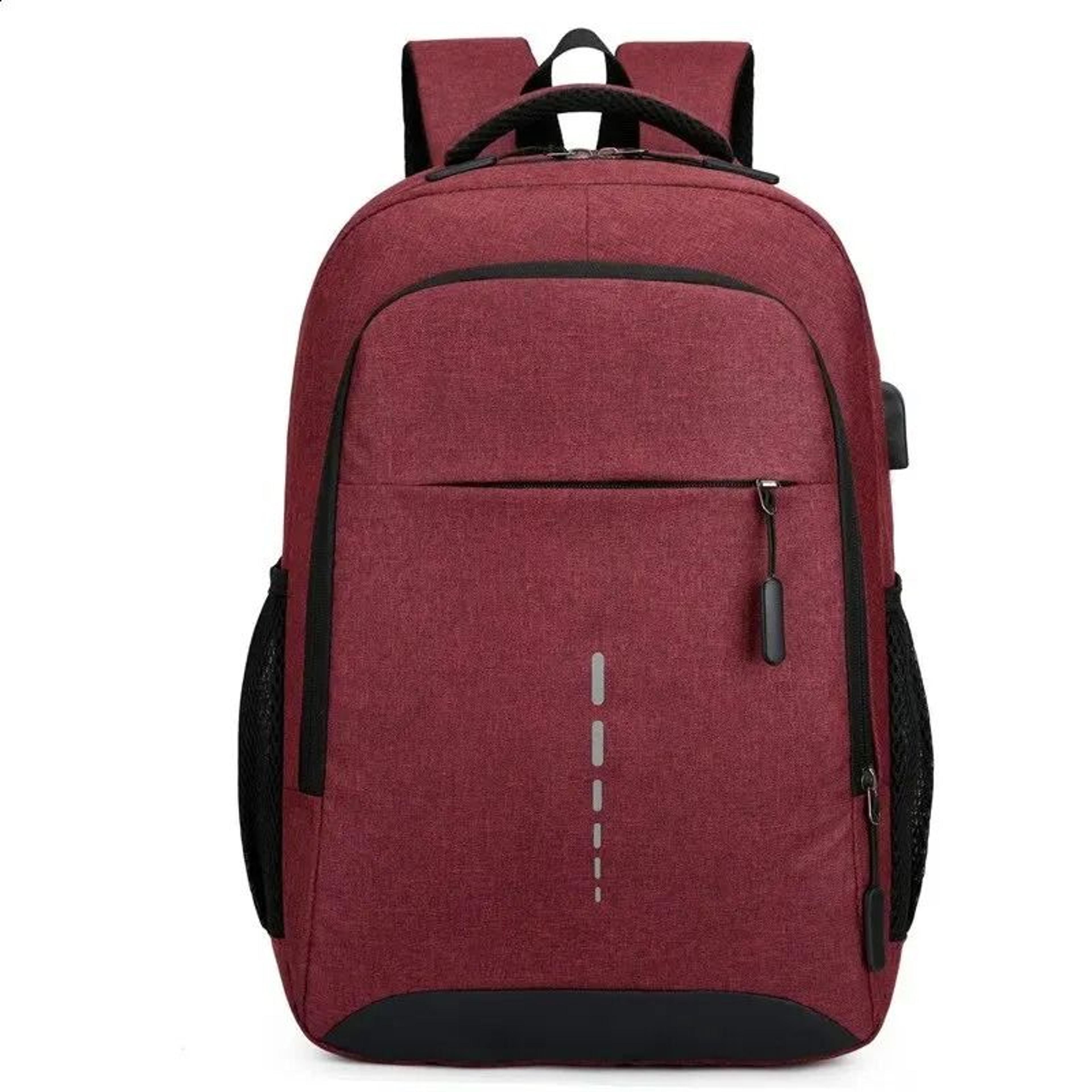 classic men waterproof usb charging laptop backpack