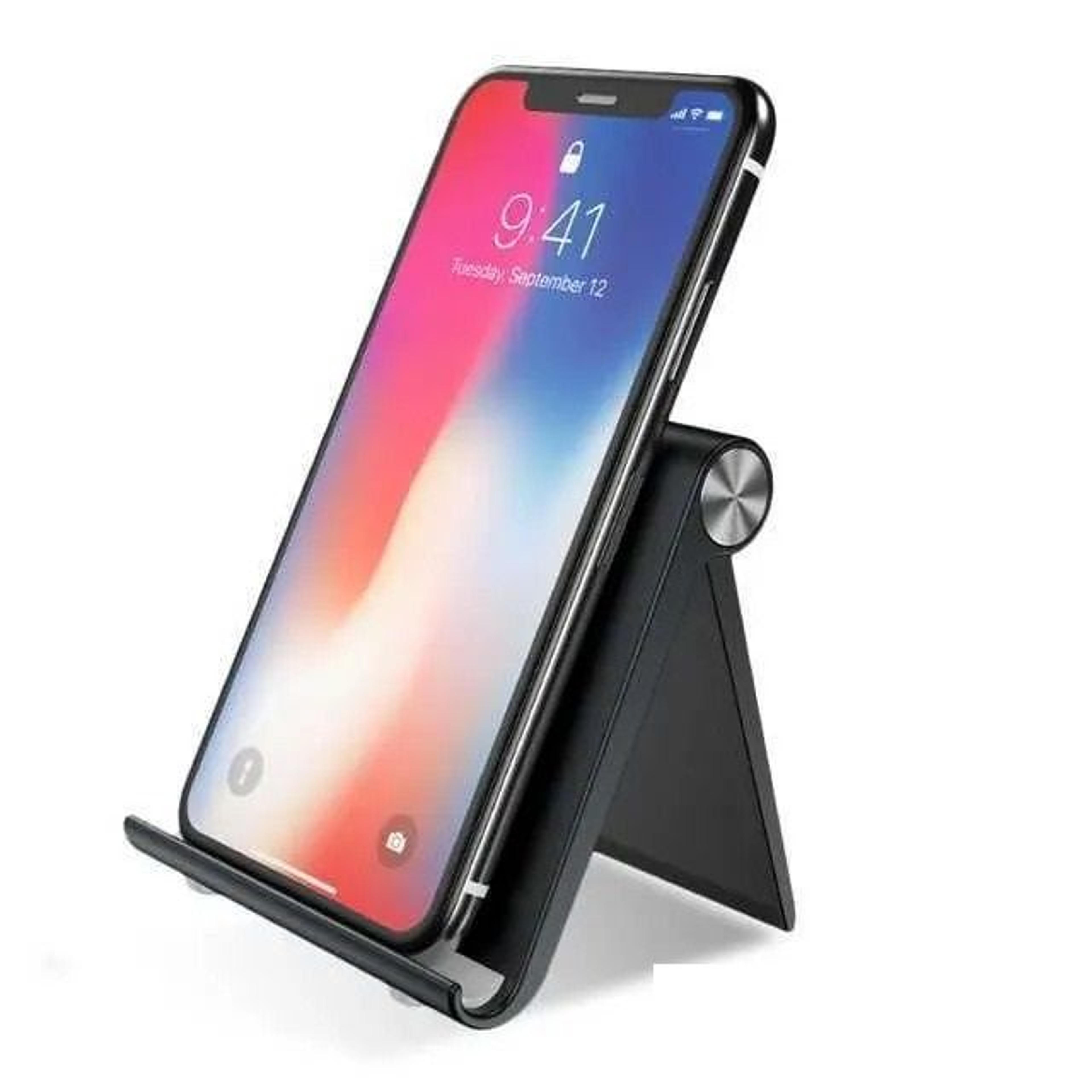 universal foldable adjustable phone and tablet stand for desk