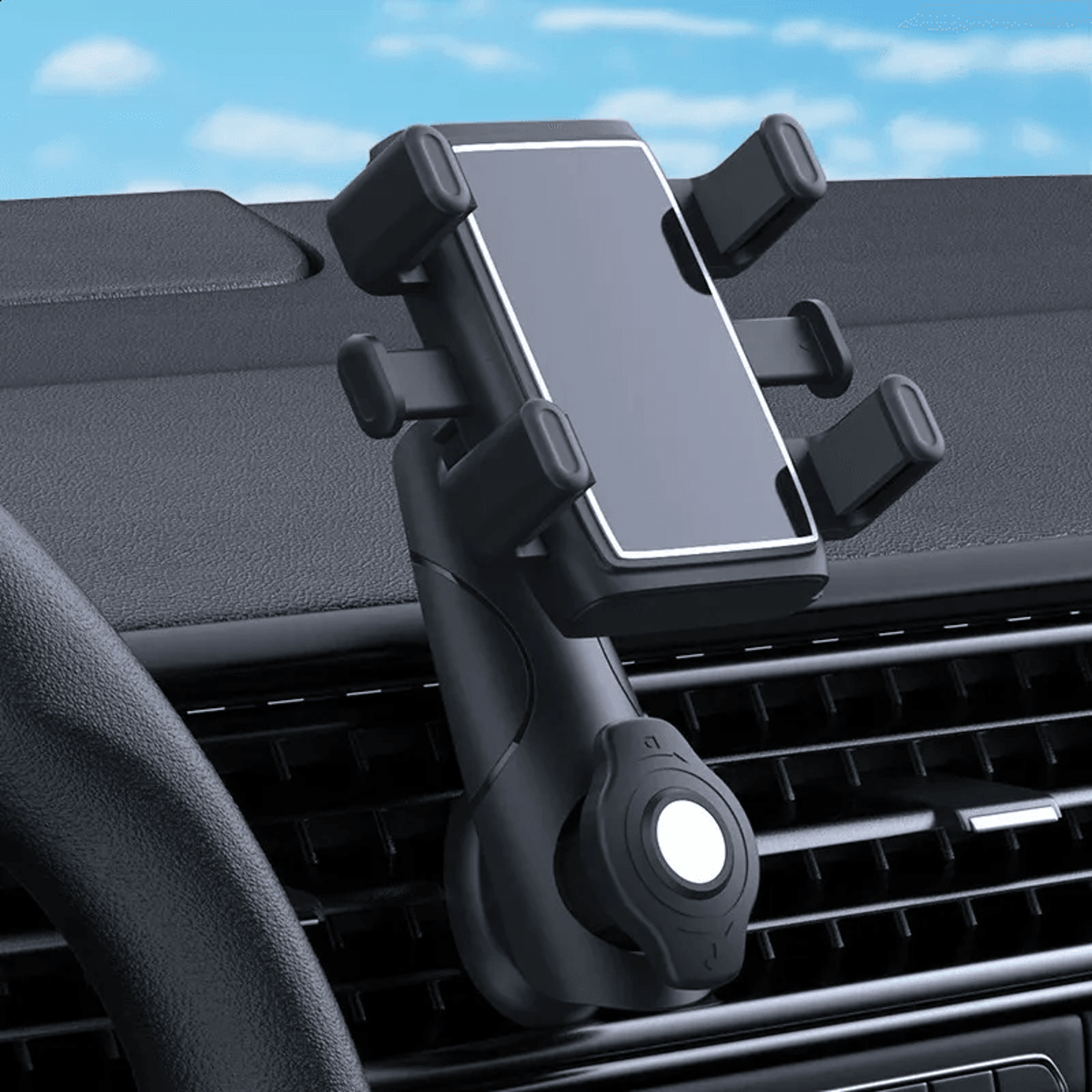 gravity phone holder car air vent clip mount rotation