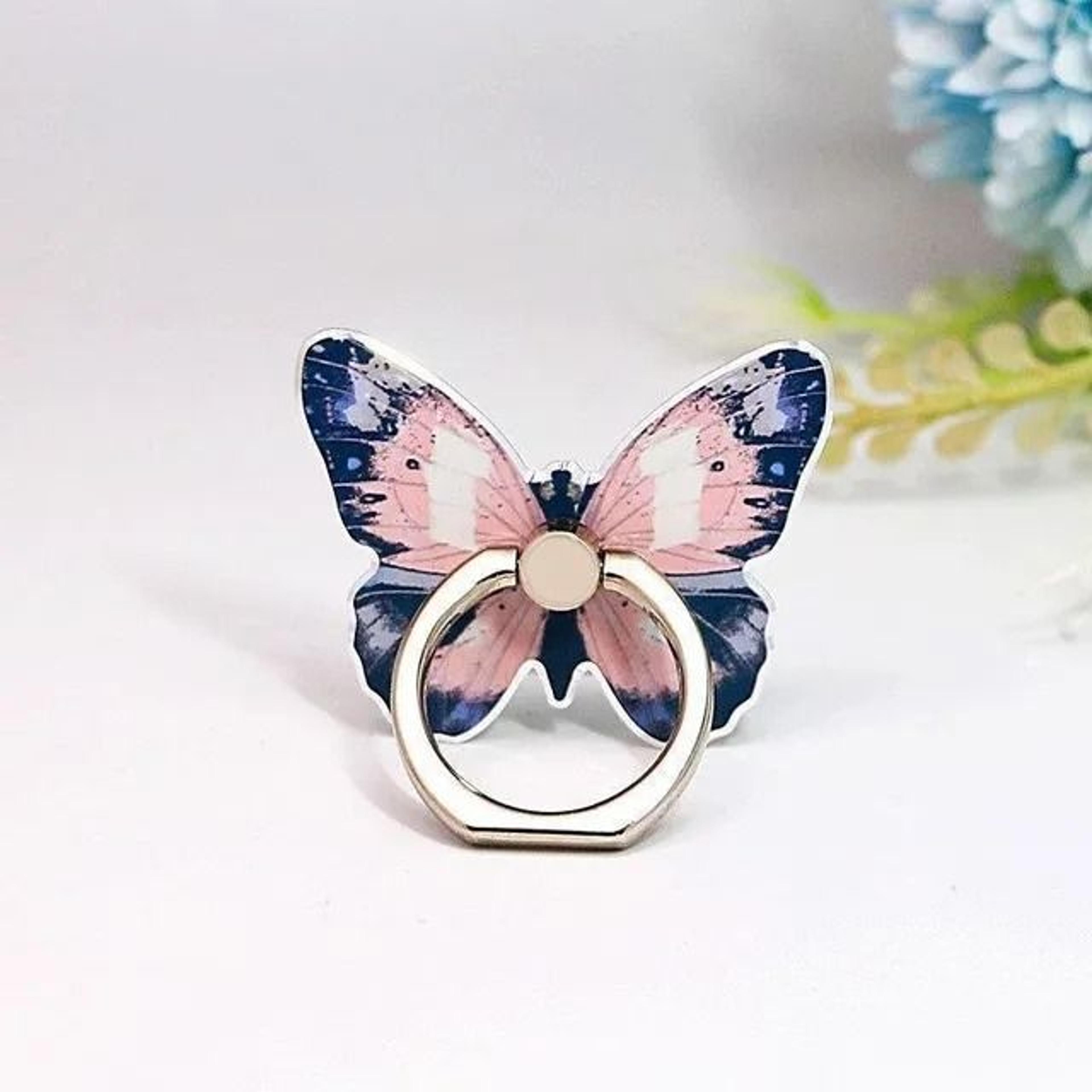 butterfly phone ring holder universal mobile grip stand