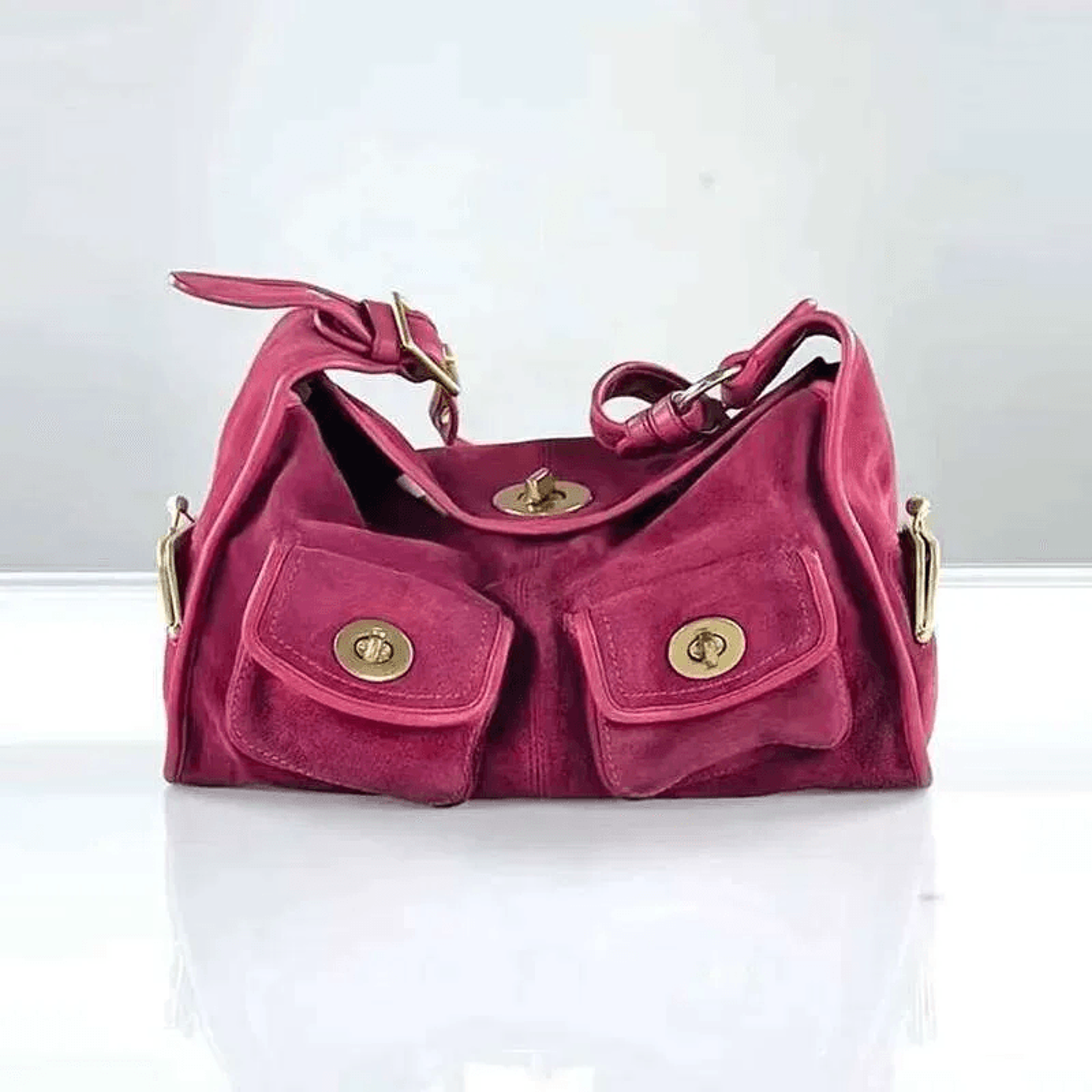 vintage suede commuter pillow crossbody bag with multi pockets large capacity tote