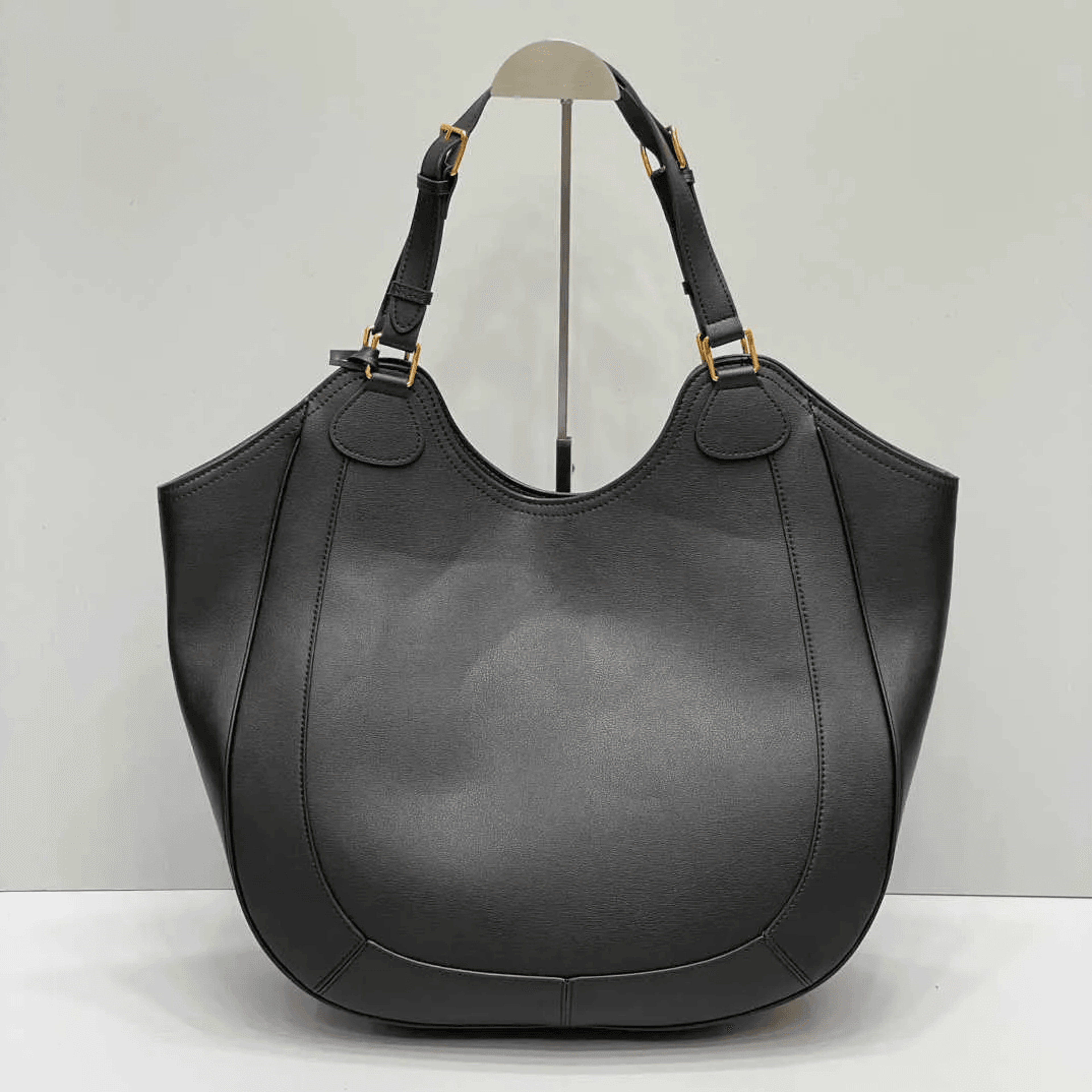 vintage brown cow leather hobo bag lock shoulder tote for women everyday work and shopping