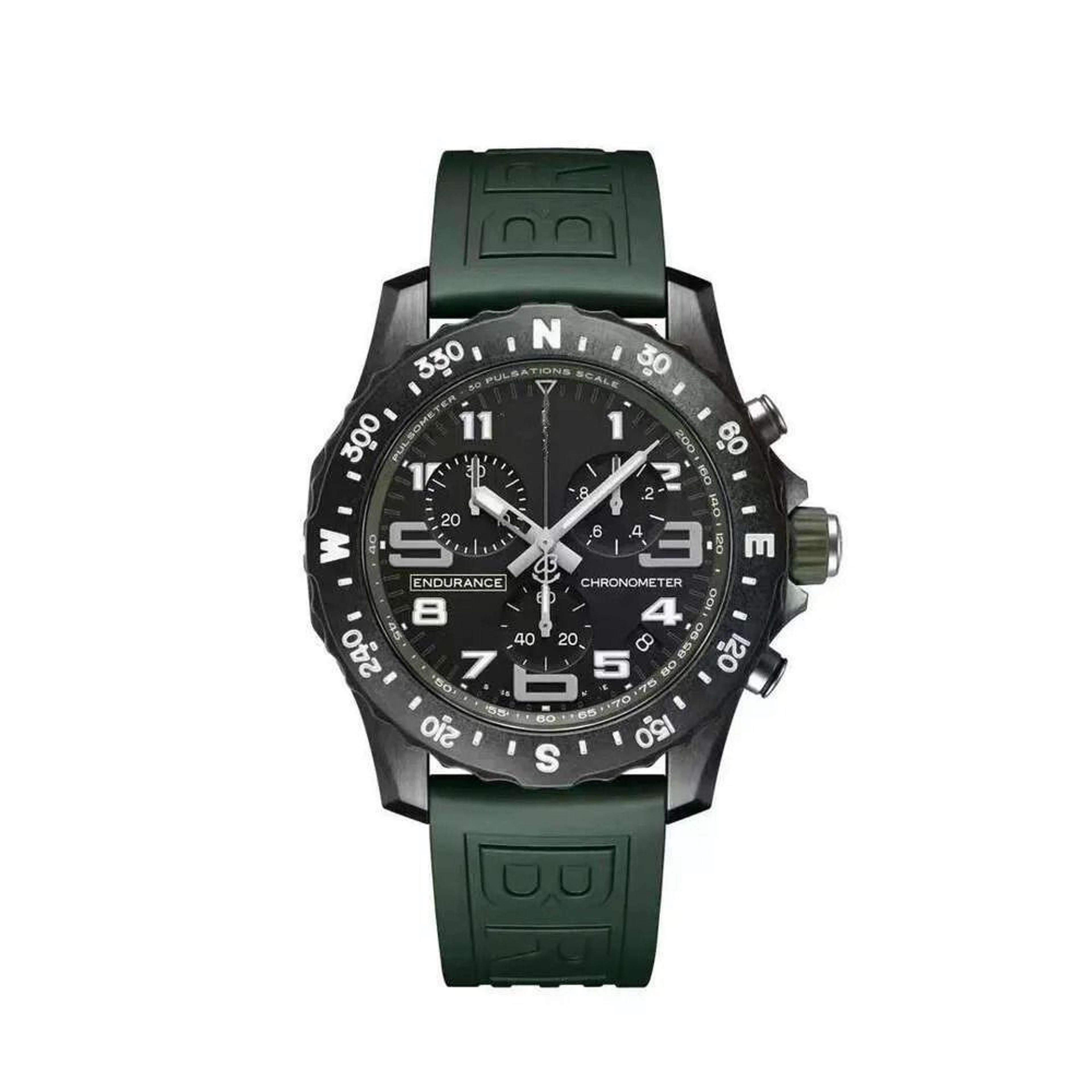 elegant men large dial quartz watch stainless steel case leather strap business style