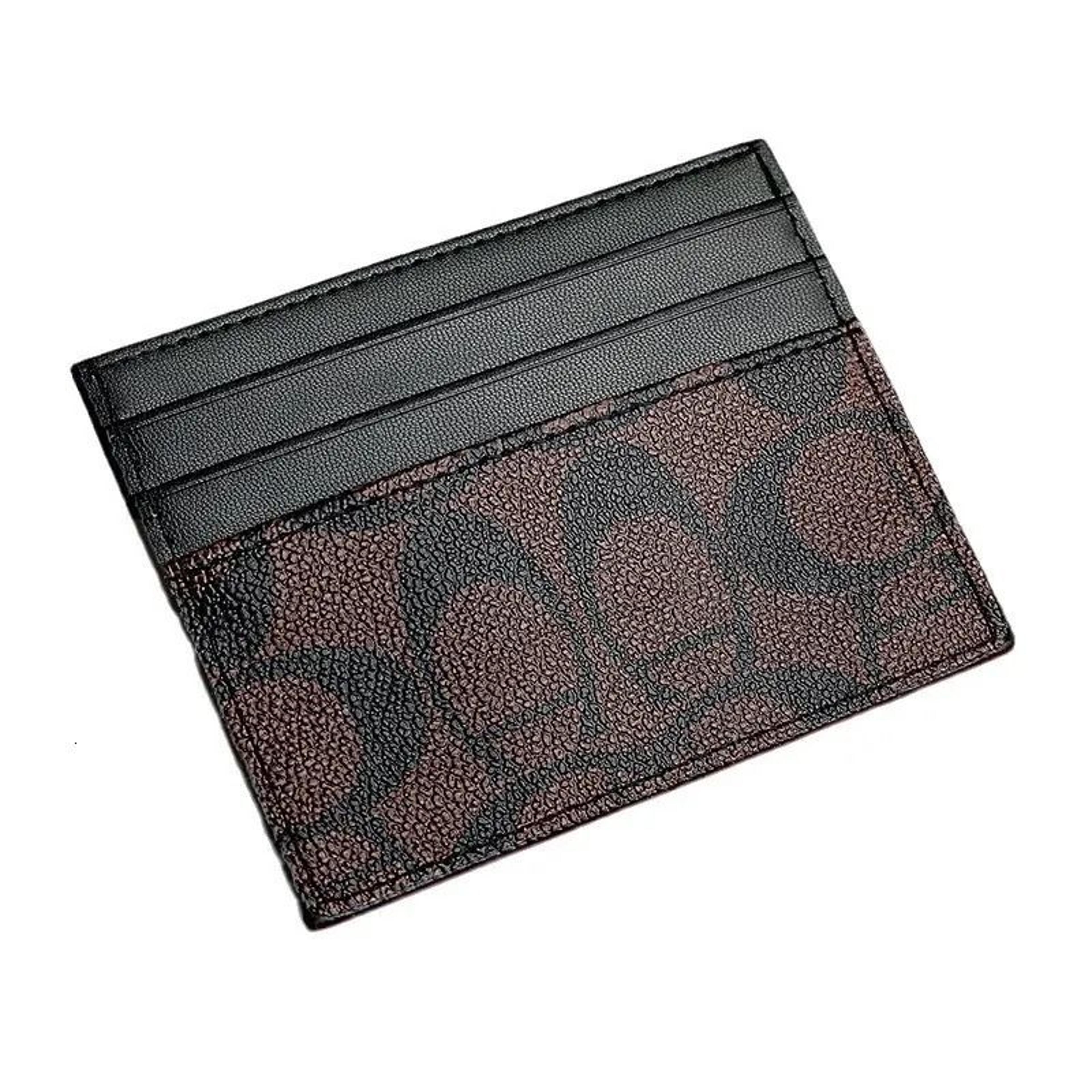 women slim leather card holder mini wallet personalized ultra thin id case