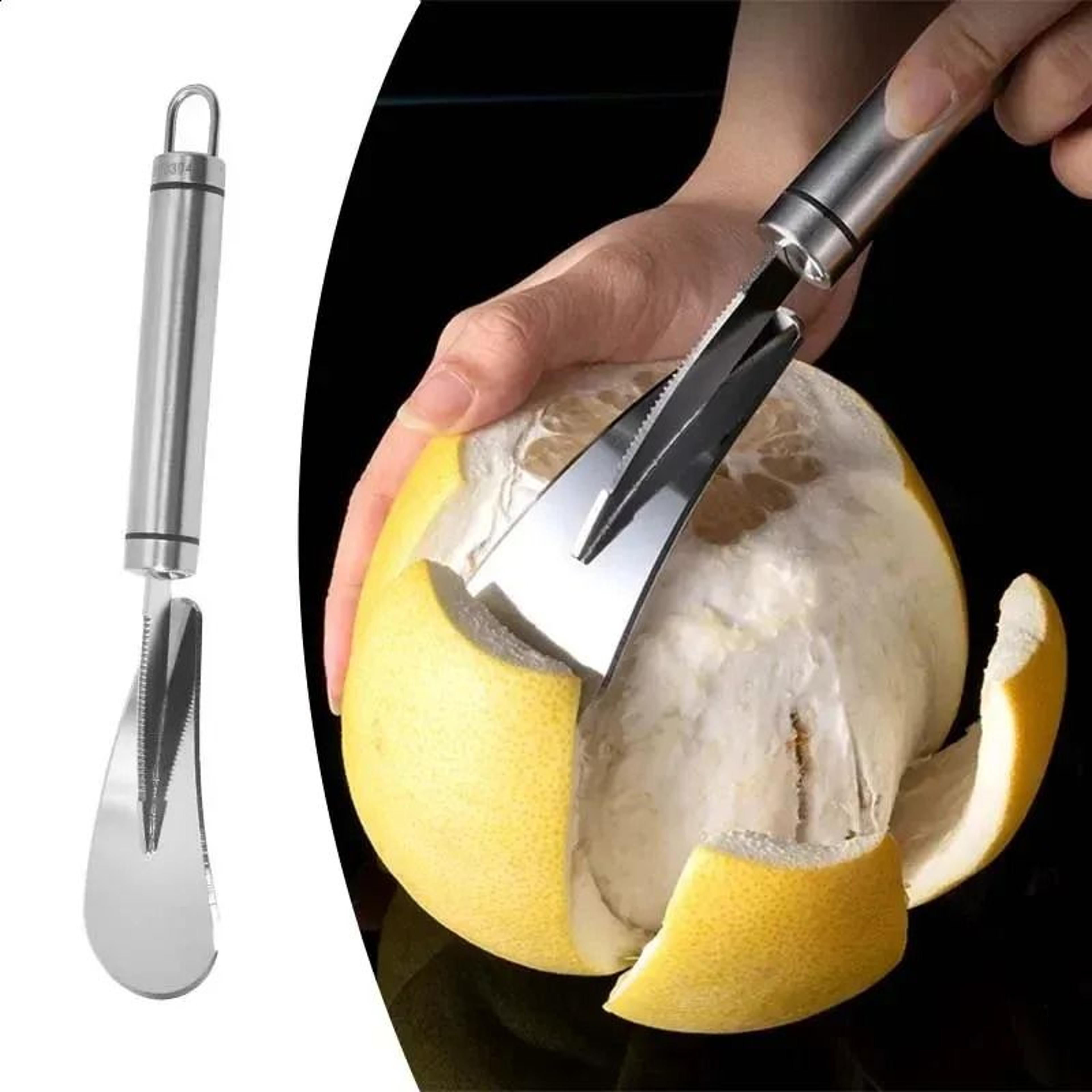 stainless steel citrus peeler for lemon orange and grapefruit