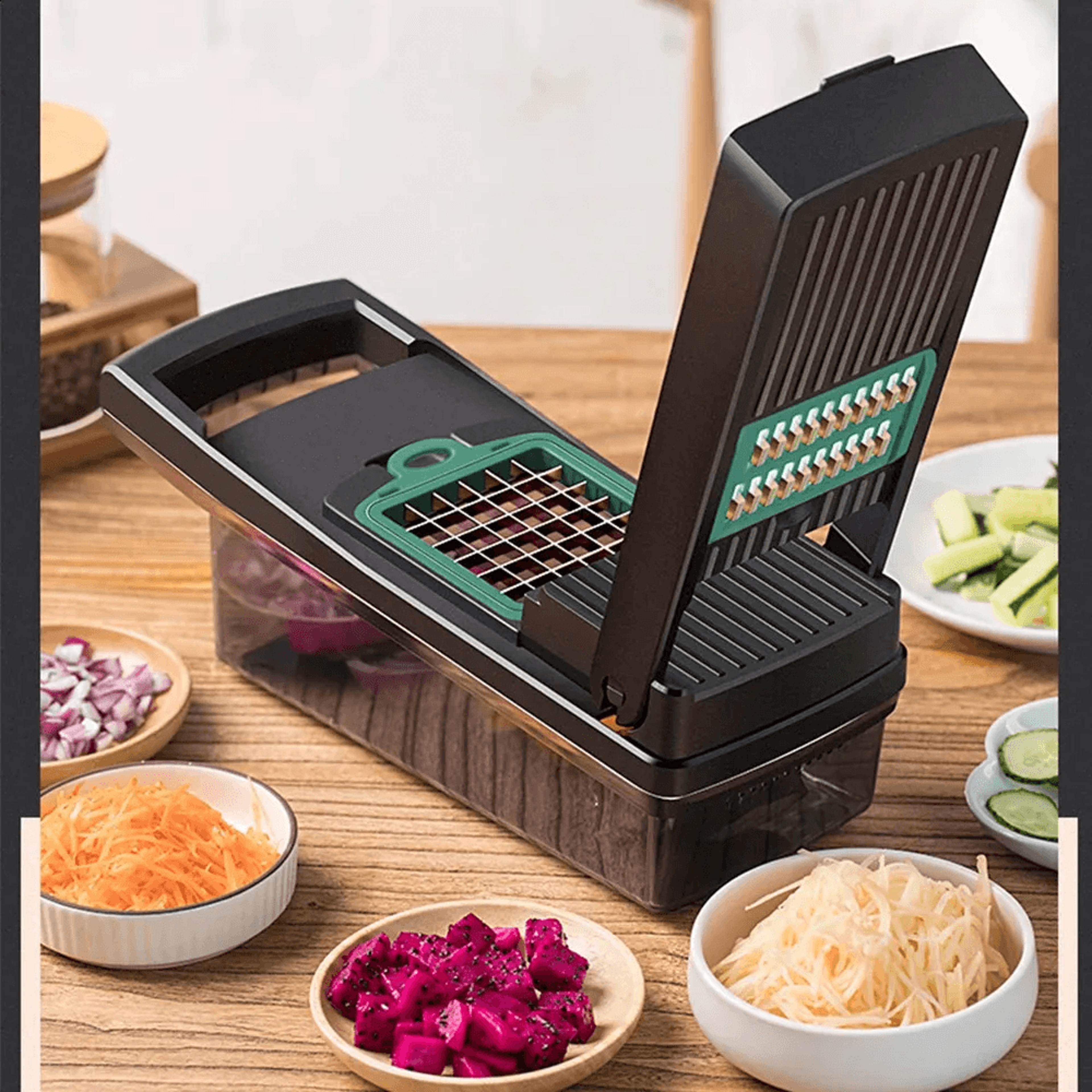 vegetable chopper food chopper slicer dicer with container