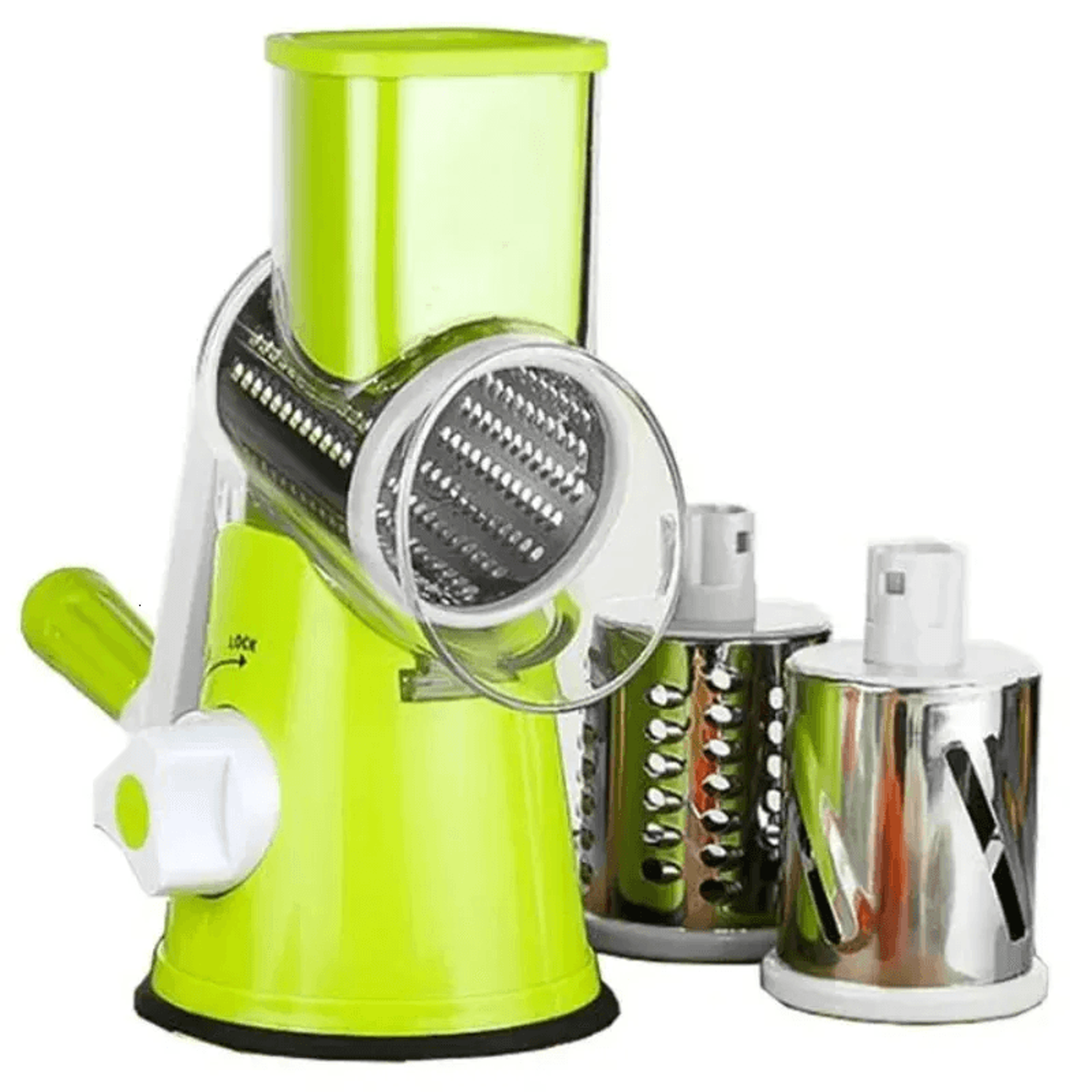 manual vegetable cutter and slicer with drum blades