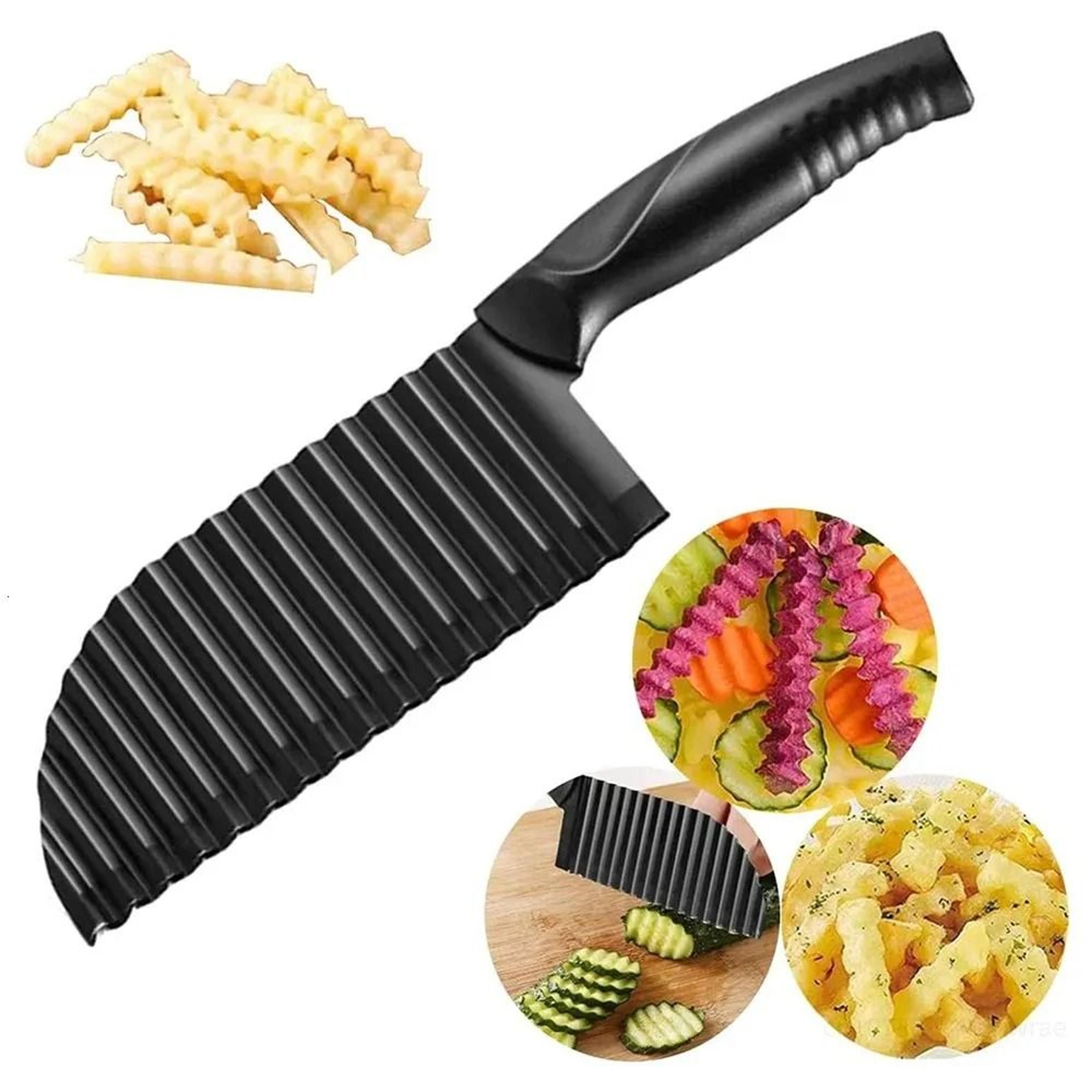 stainless steel crinkle cutter potato slicer french fry maker
