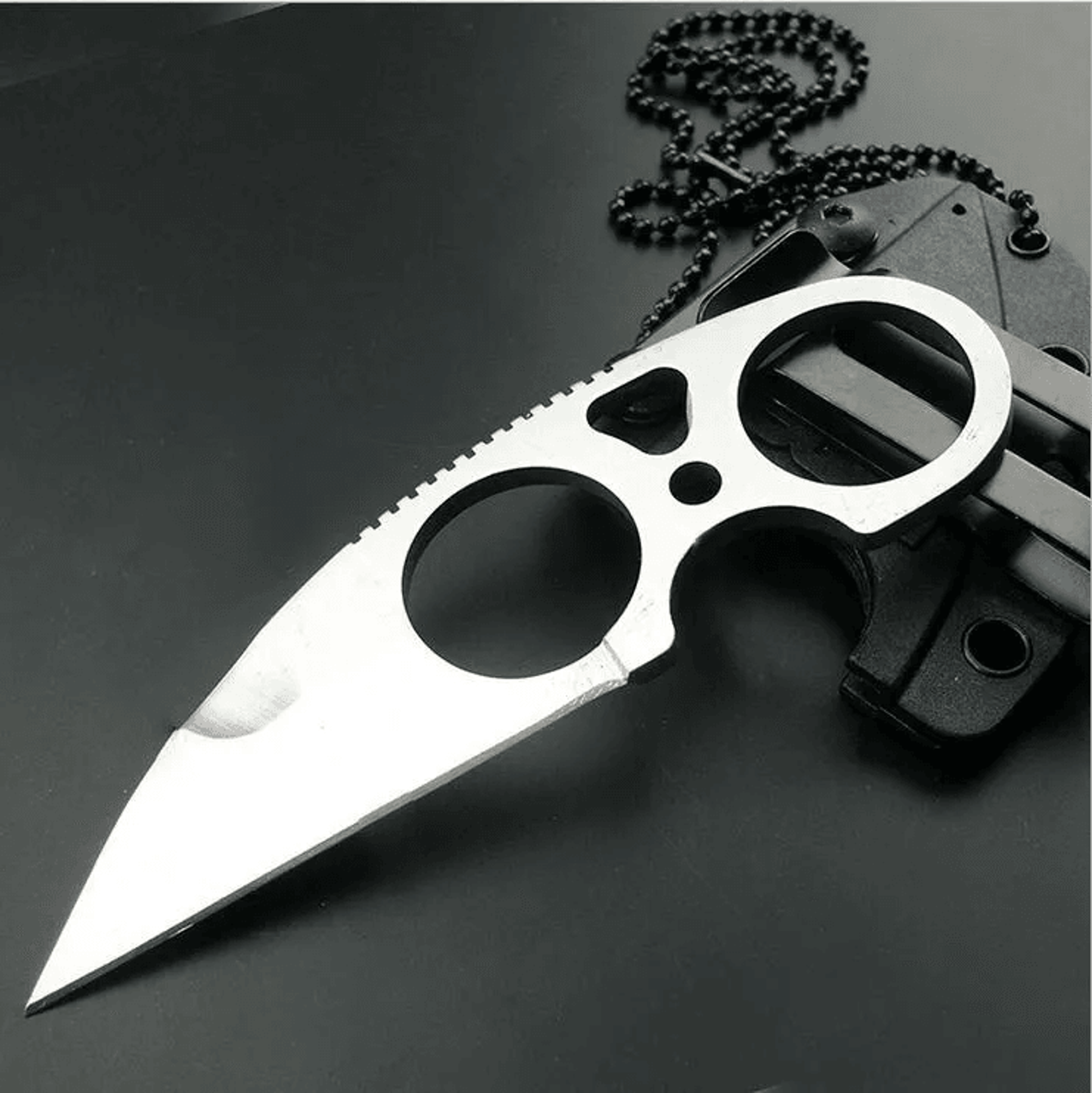 necklace survival knife steel outdoor camping edc knife