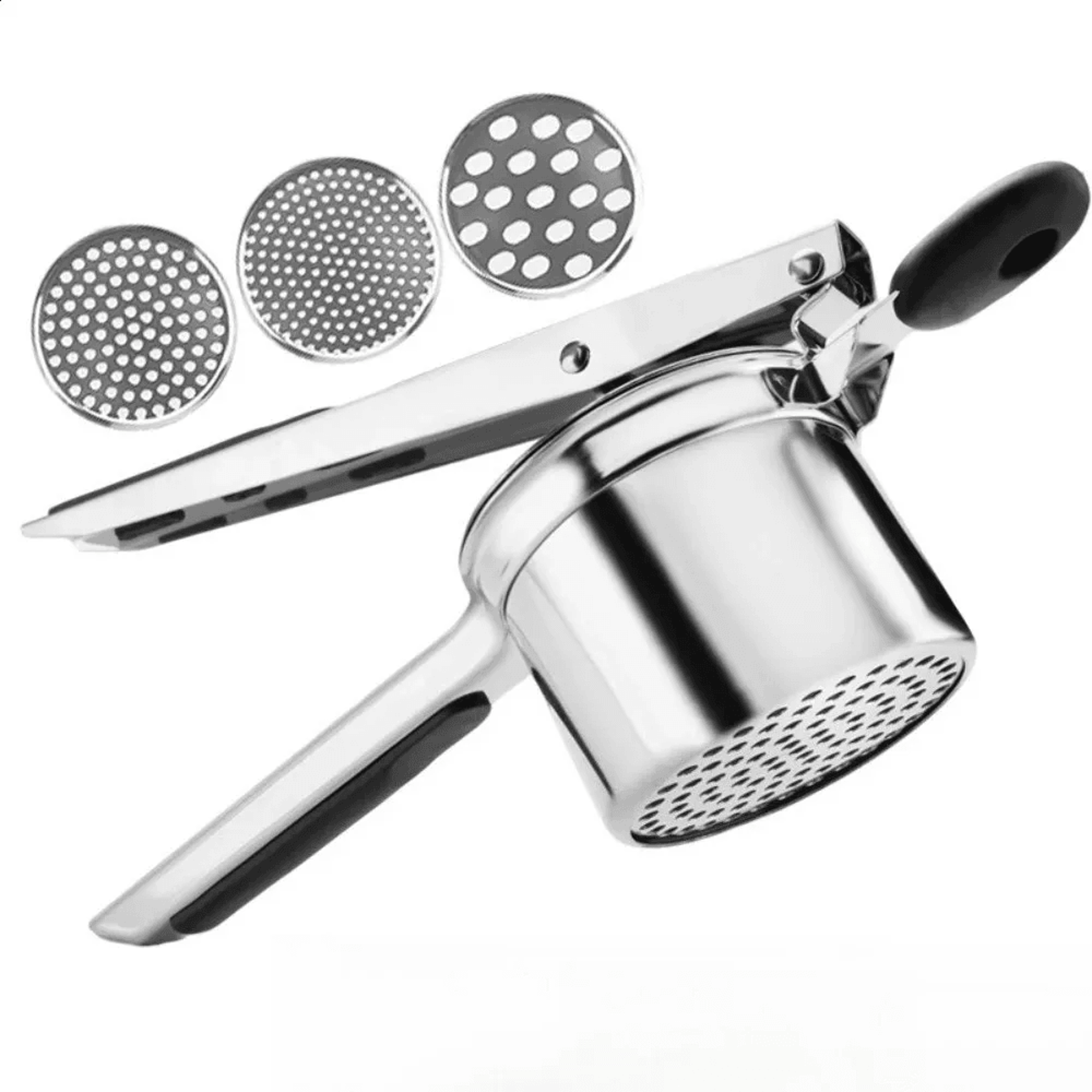 stainless steel potato ricer non slip masher and fruit puree press