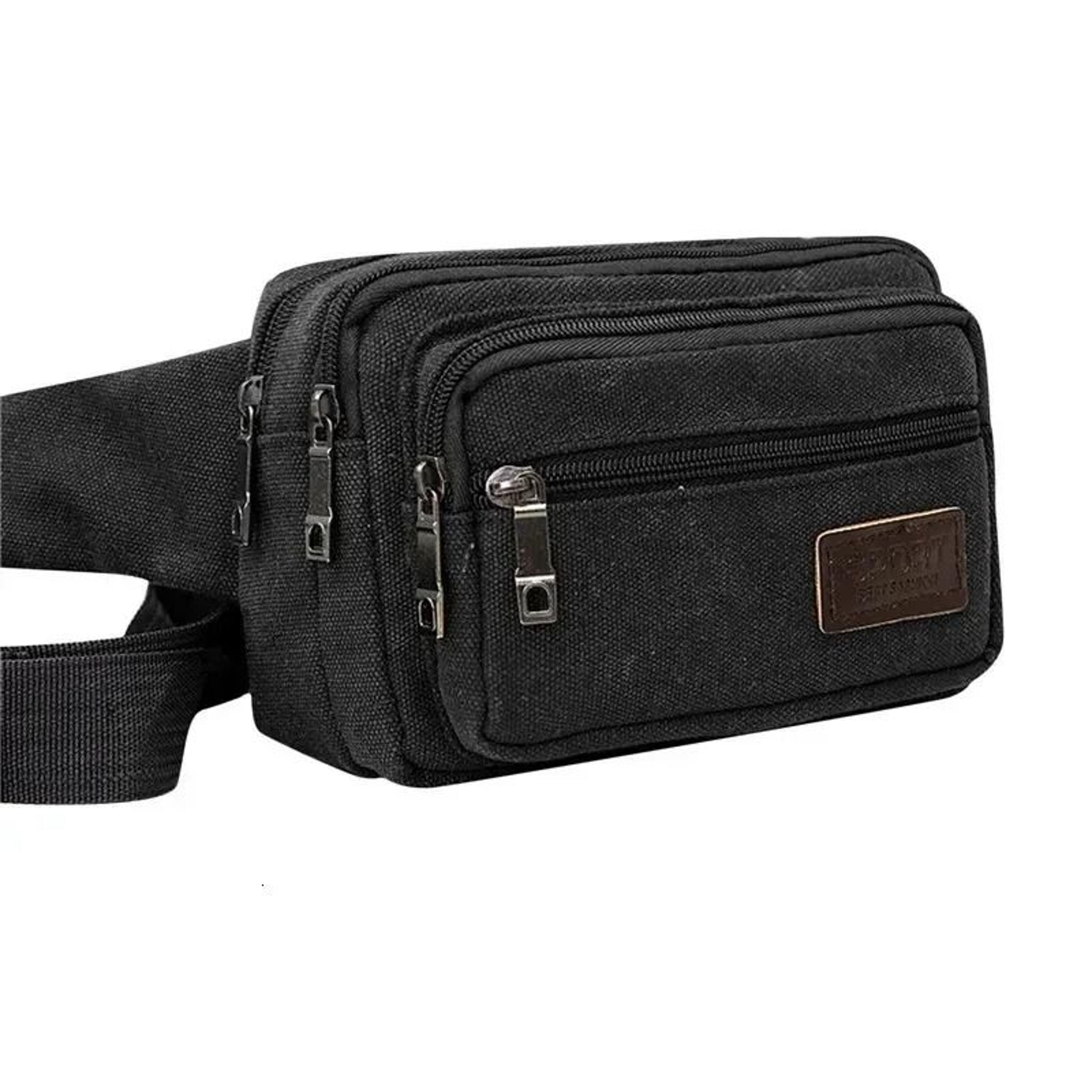 canvas waist bag high capacity outdoor belt bag phone pouch