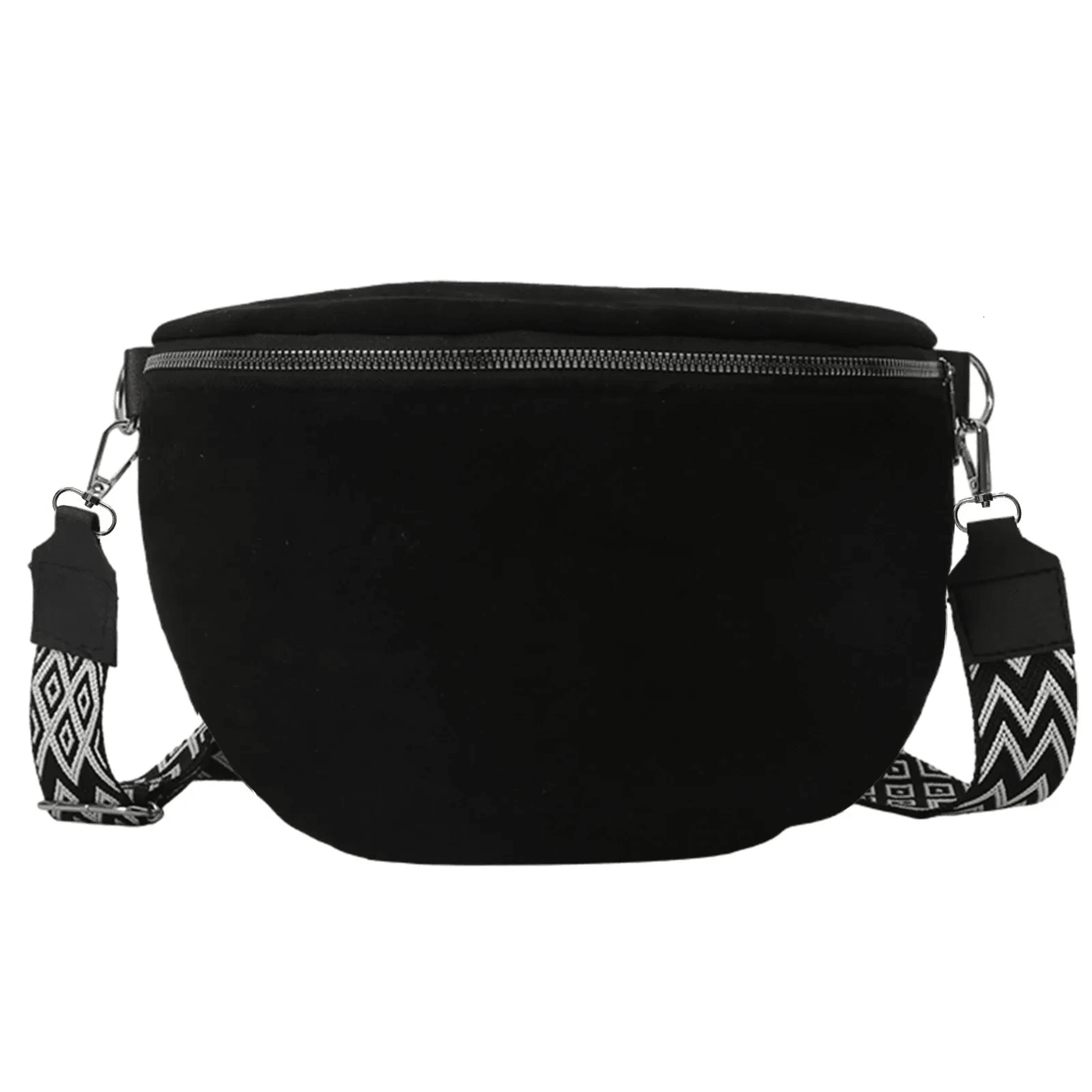 vintage suede crossbody sling bag for women wide strap chest and shoulder bag