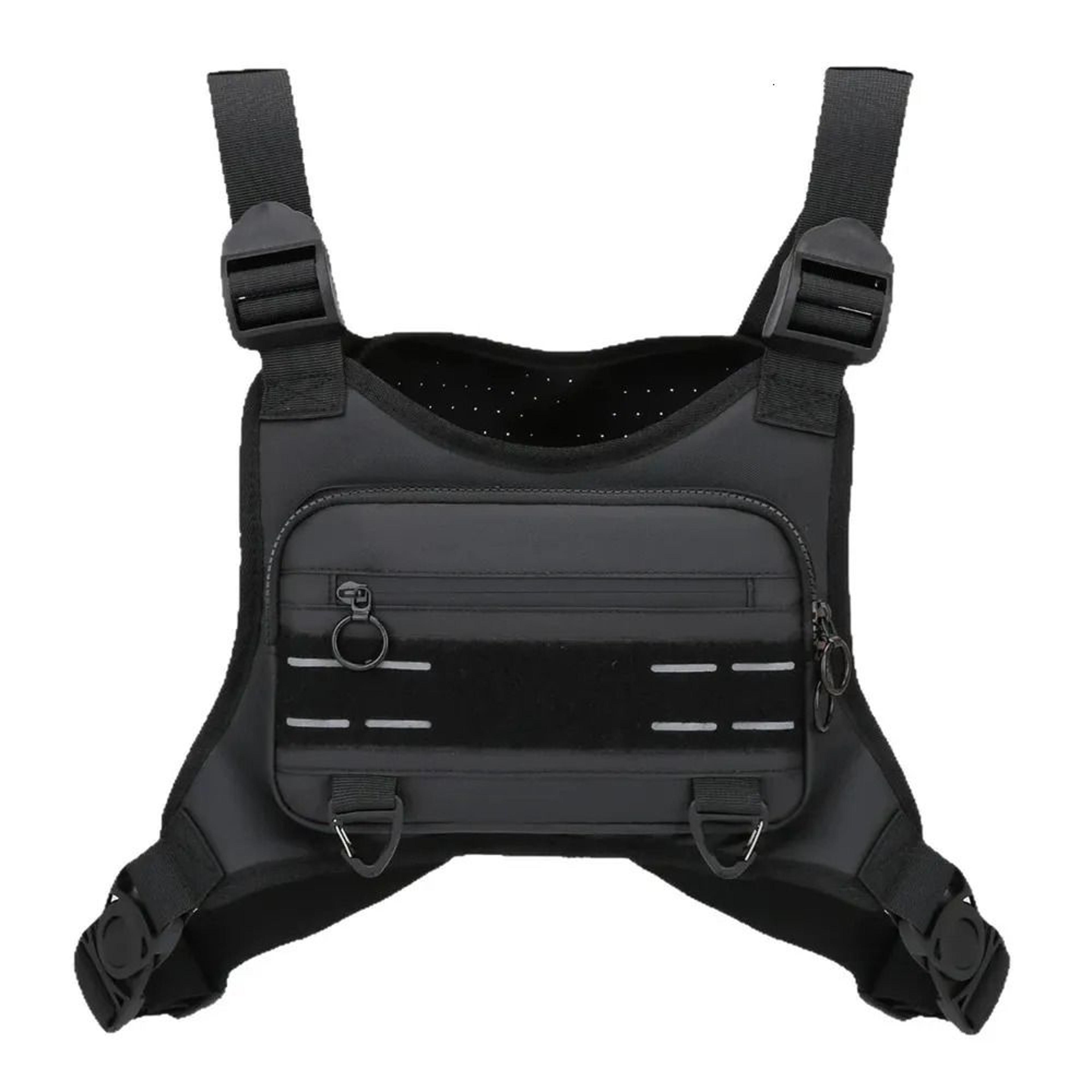 water resistant tactical chest bag lightweight anti theft running chest pack