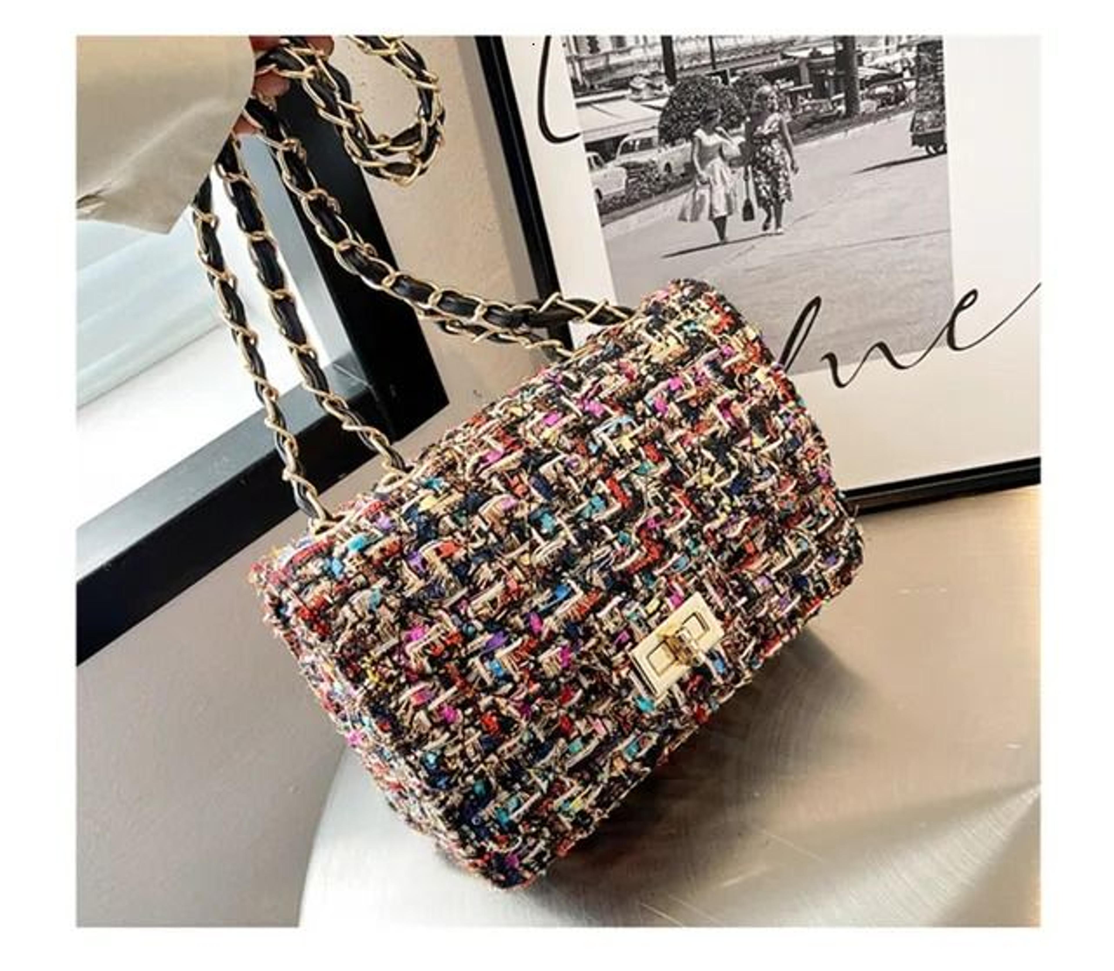 womens mini waist bag vintage crossbody chain purse with adjustable strap