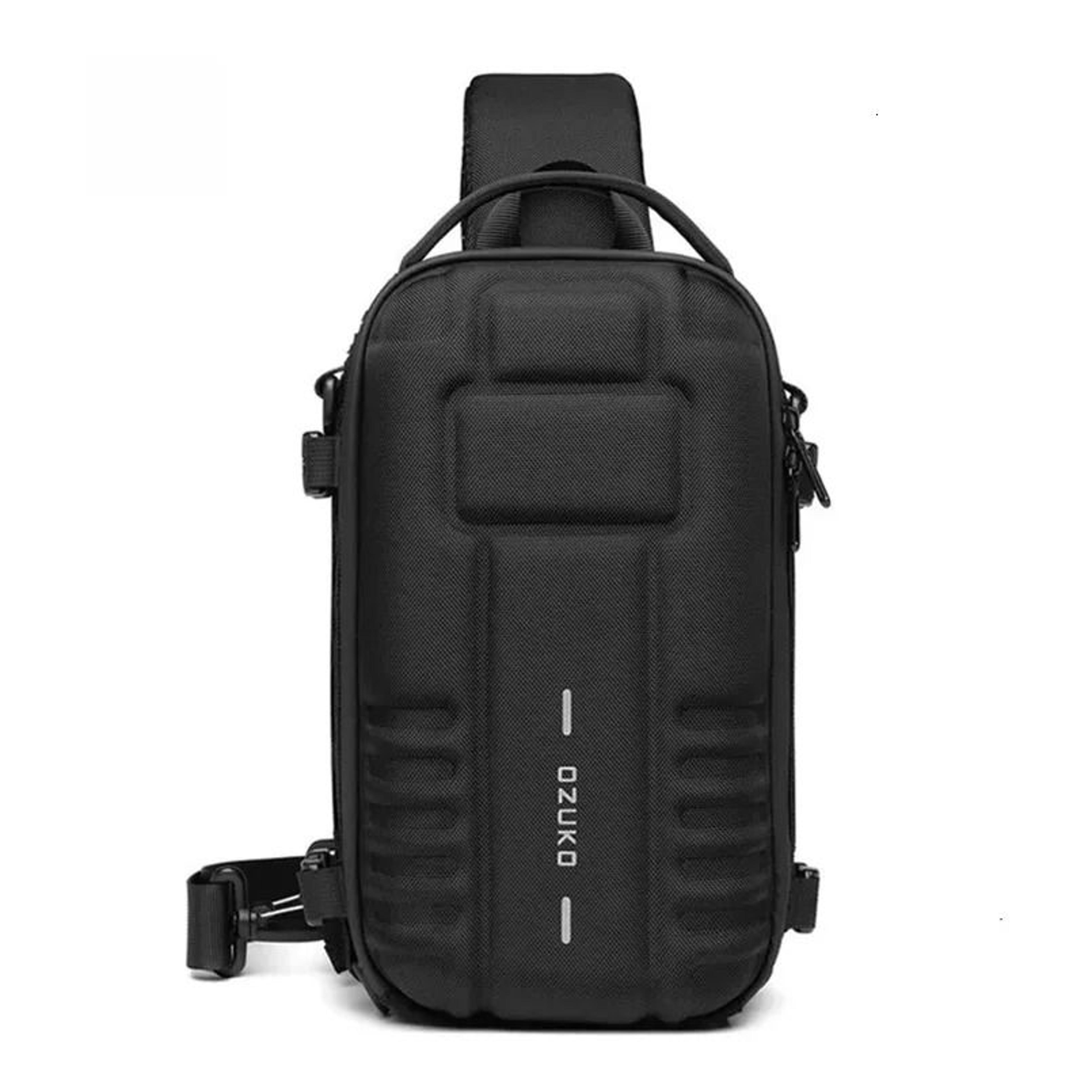 mens chest bag large capacity oxford crossbody sling bag