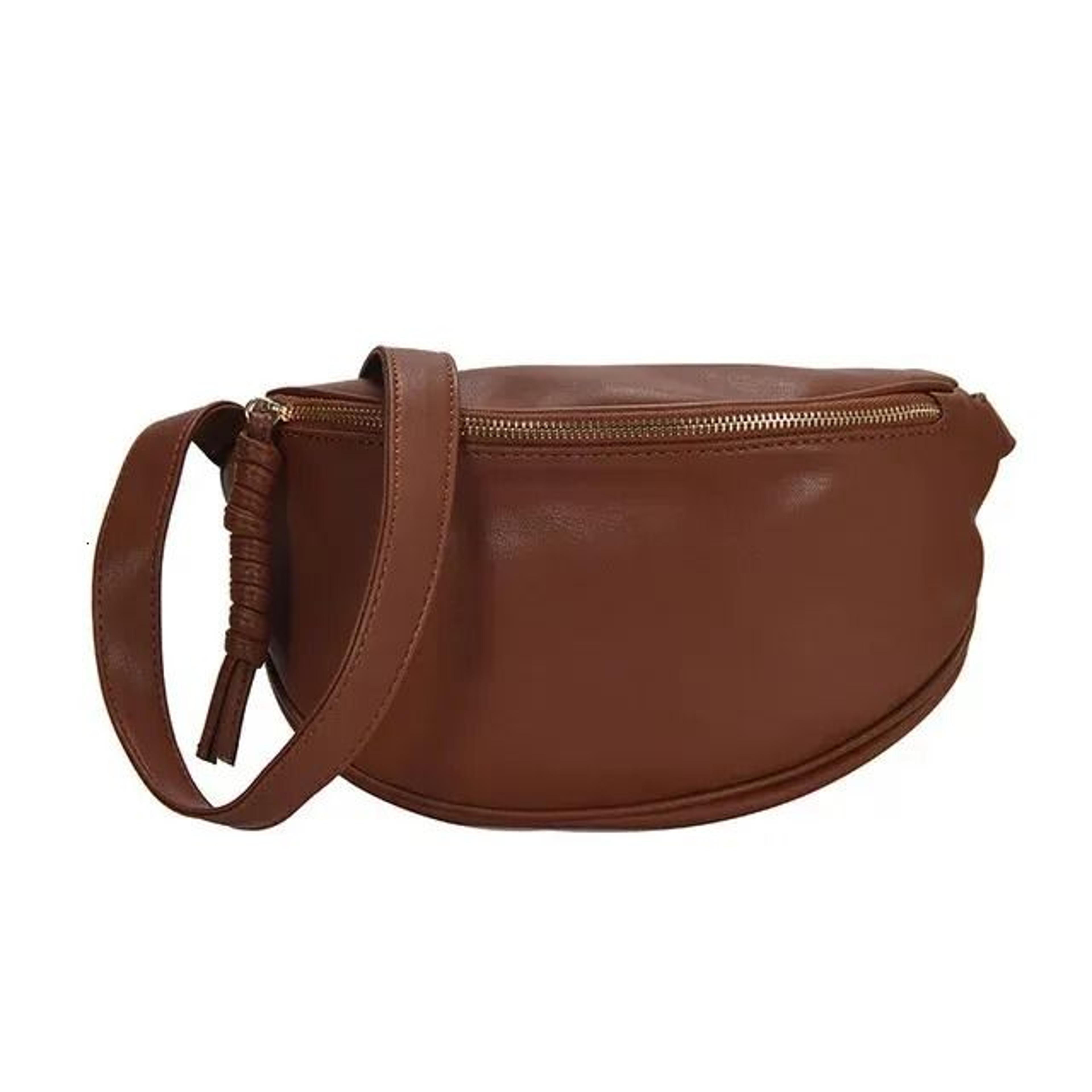 women leather fanny pack crossbody chest bag waist phone purse