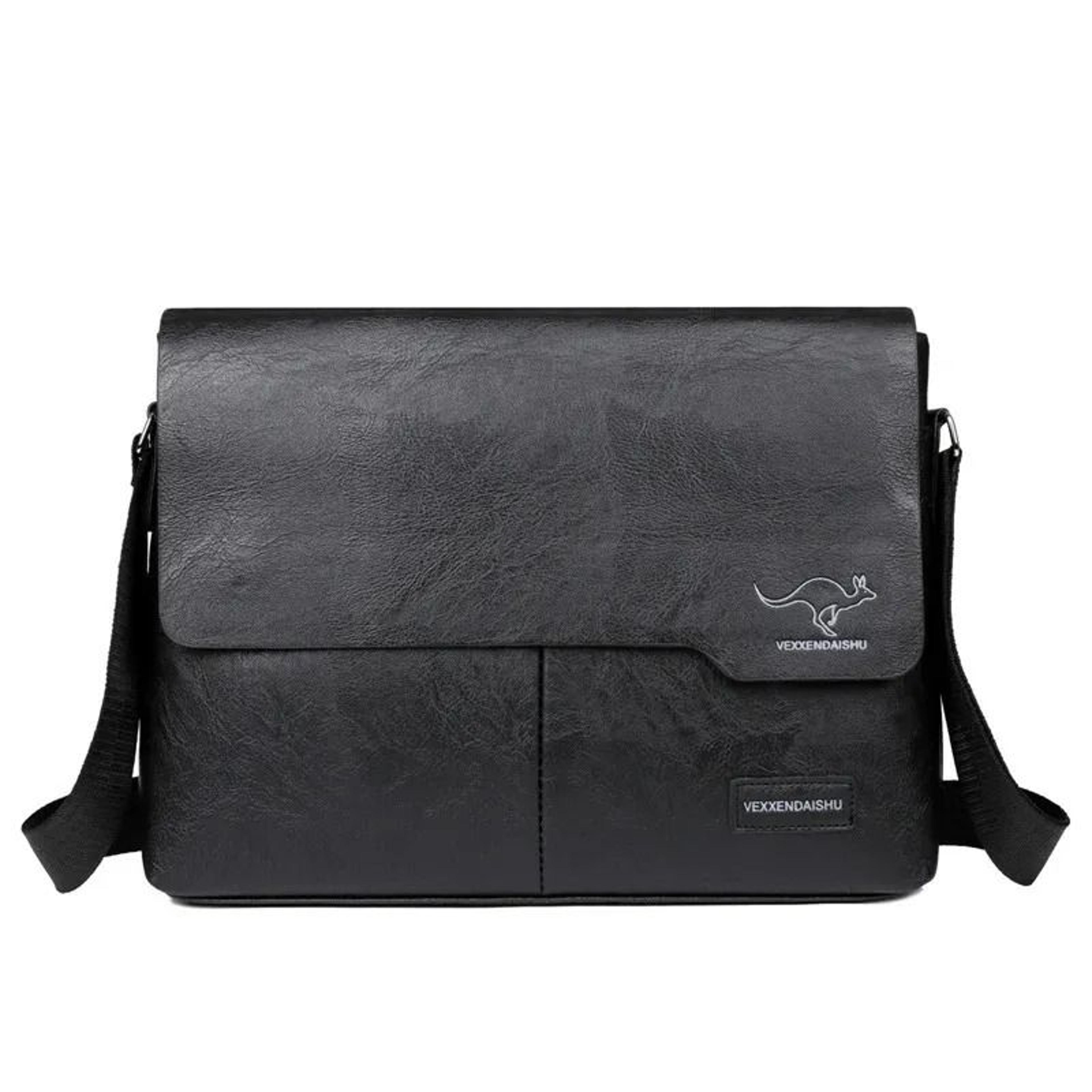leather messenger bag large capacity ipad crossbody shoulder bag