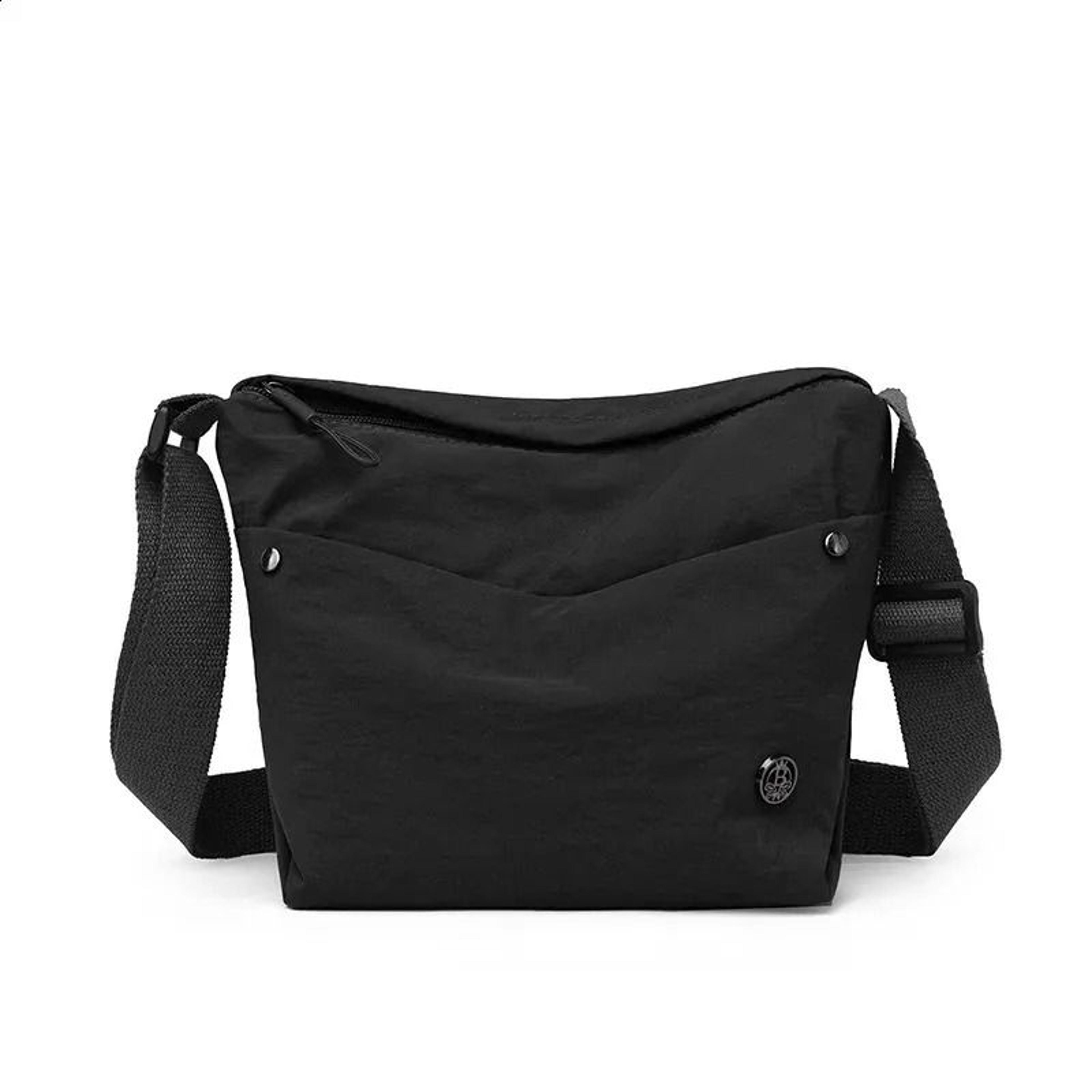 women lightweight nylon crossbody bag crocodile texture wide adjustable strap