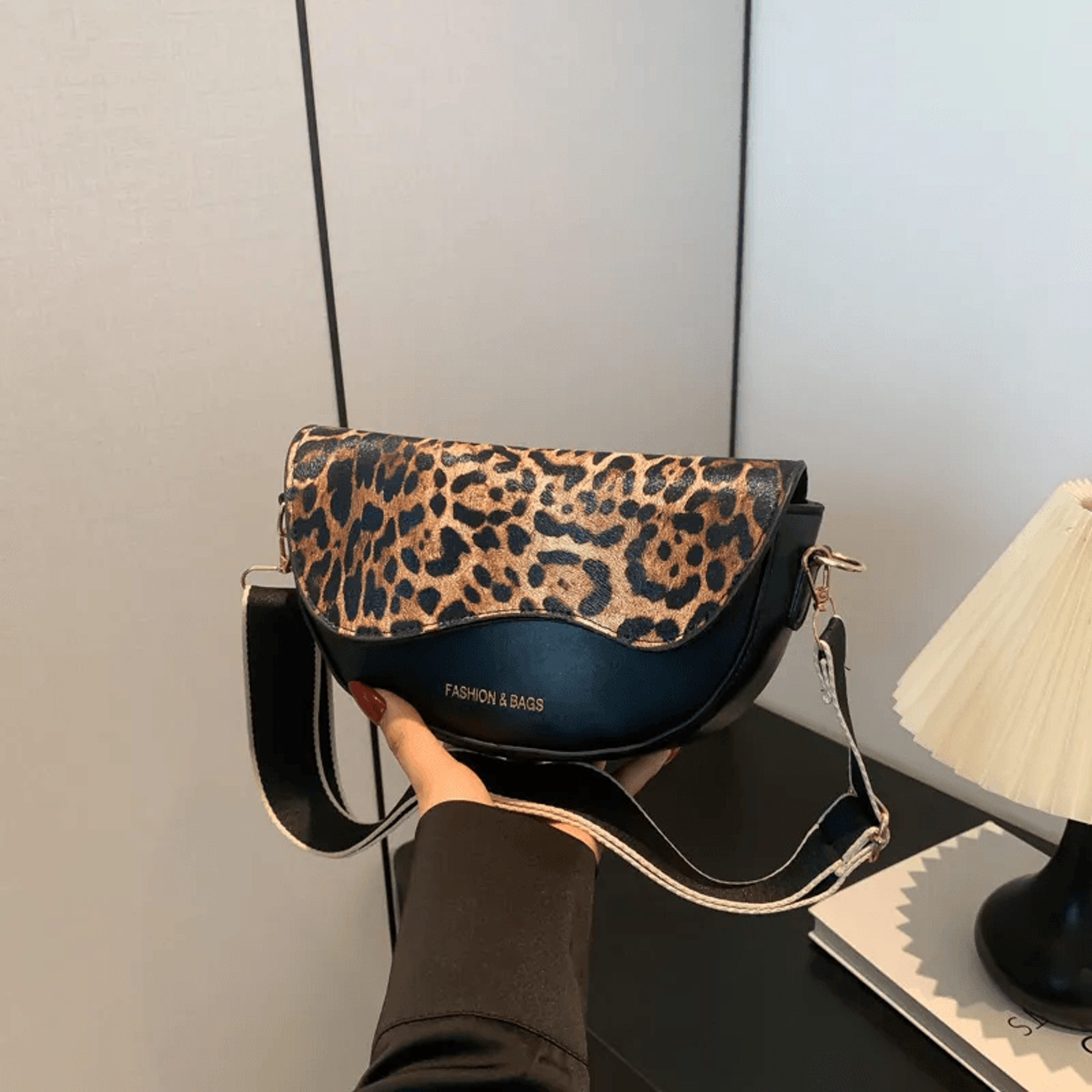 leopard print fanny pack for women crossbody belt bag for travel and phone