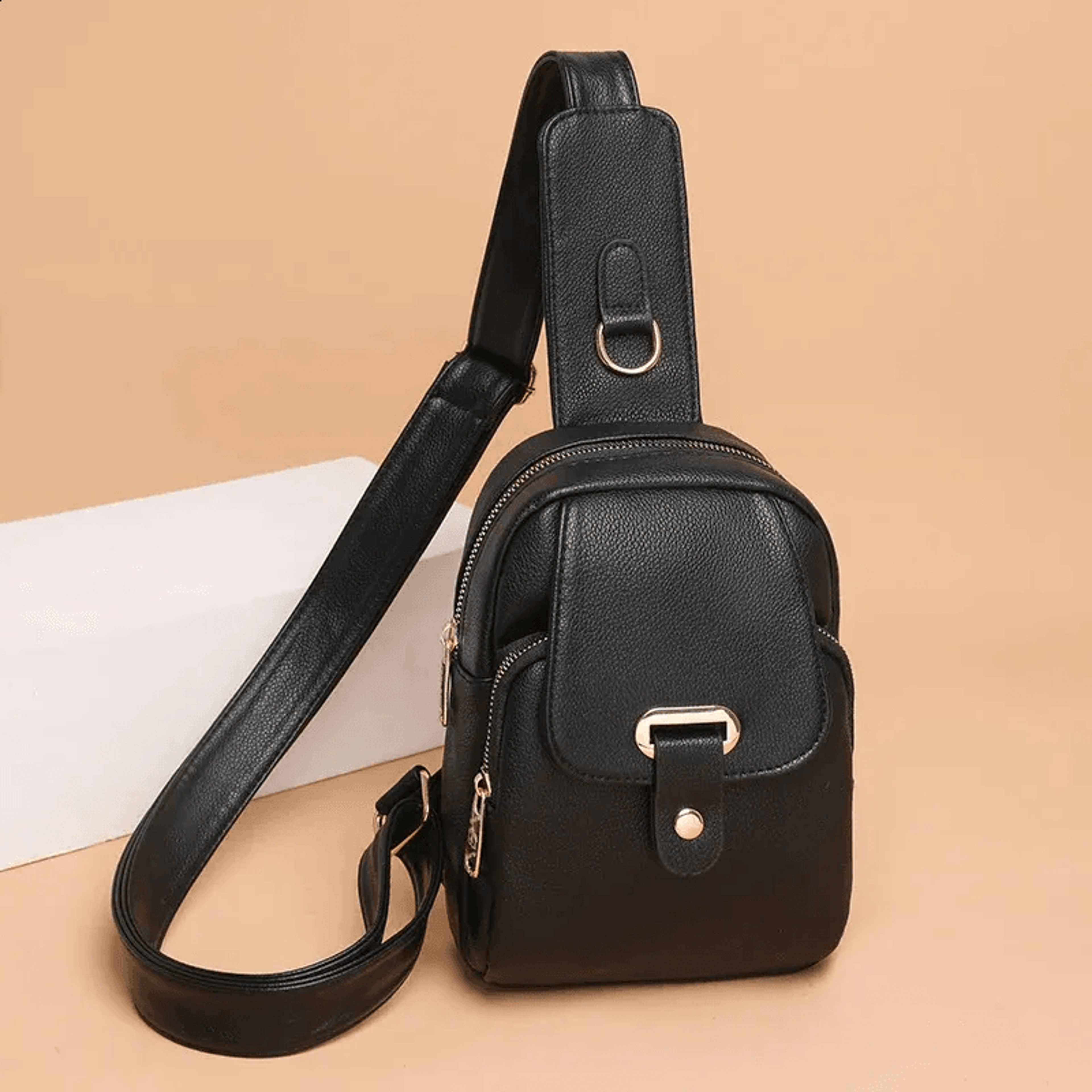 women soft pu leather crossbody bag multi pocket travel shoulder purse
