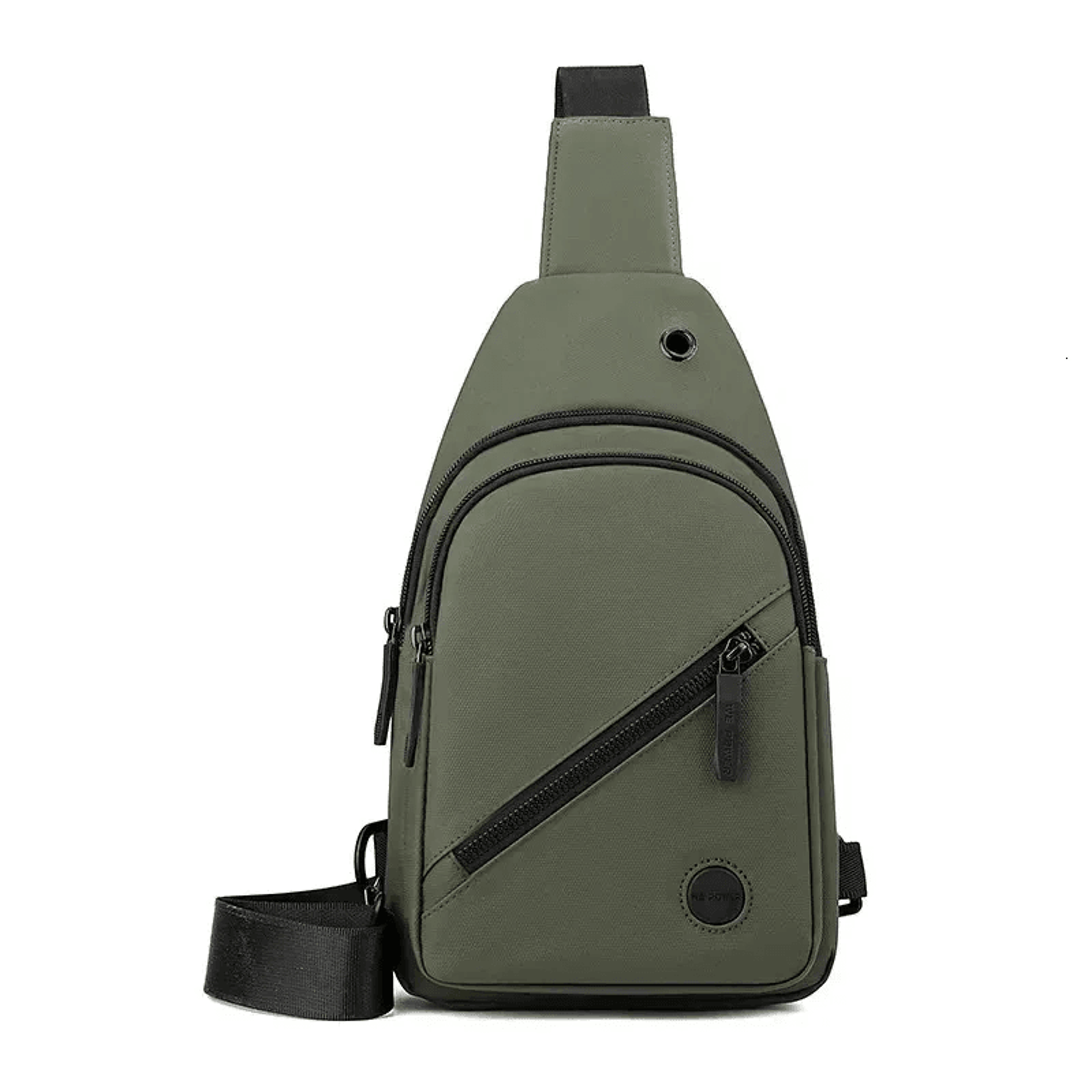 lightweight men's nylon chest bag crossbody sling bag for hiking travel and daily commute