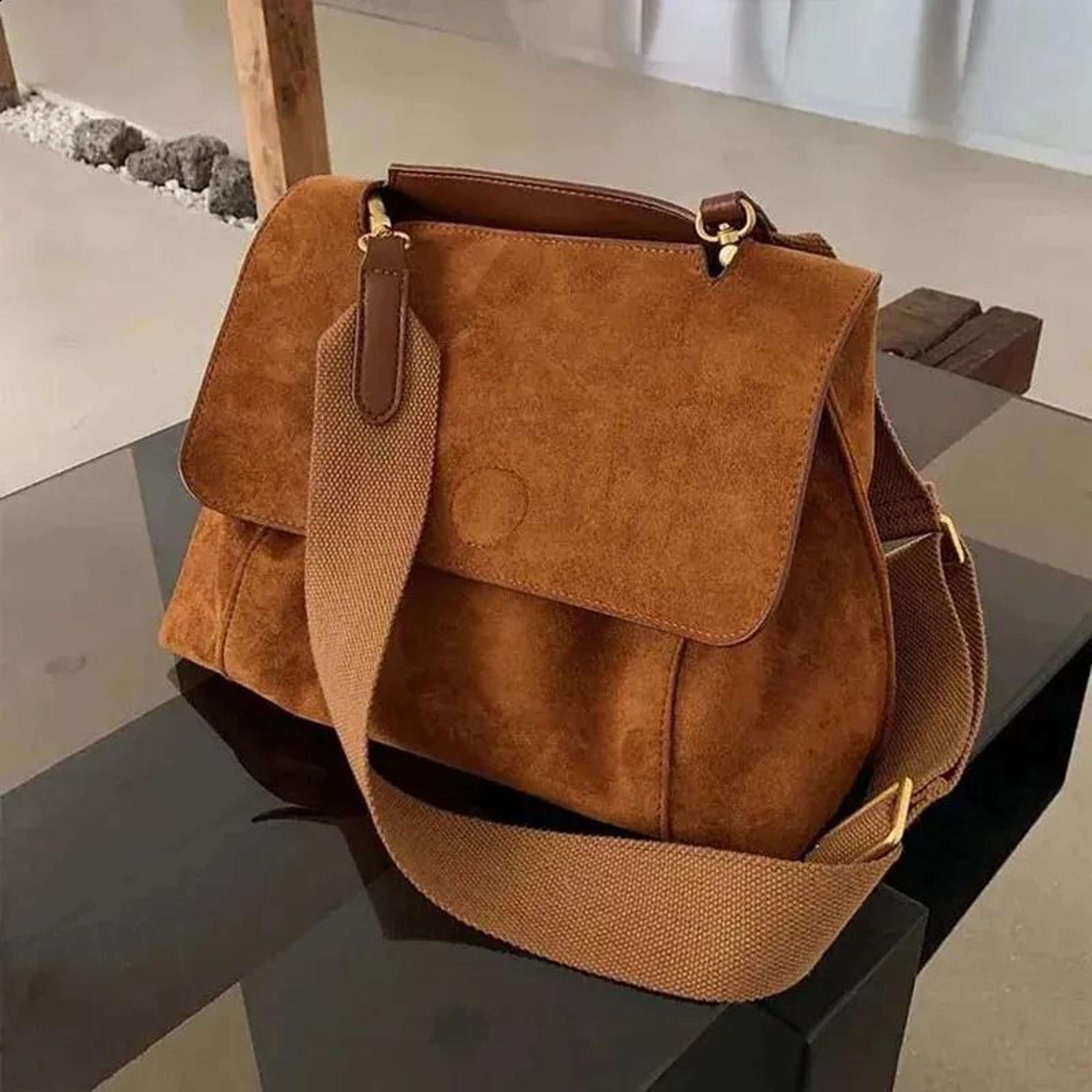 retro pu leather crossbody bag for women flap shoulder messenger handbag