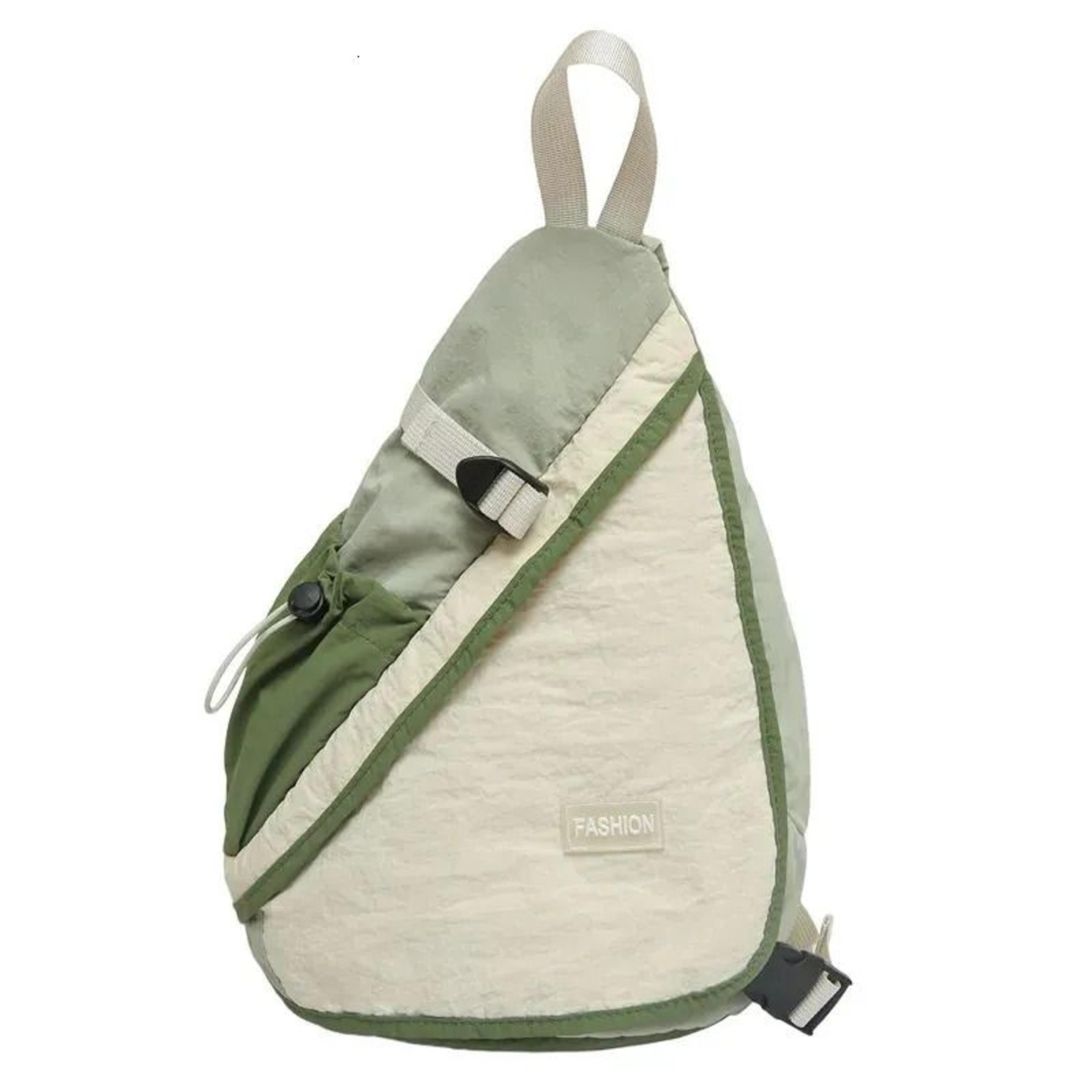 colorblock large capacity chest bag lightweight sling bag for hiking travel