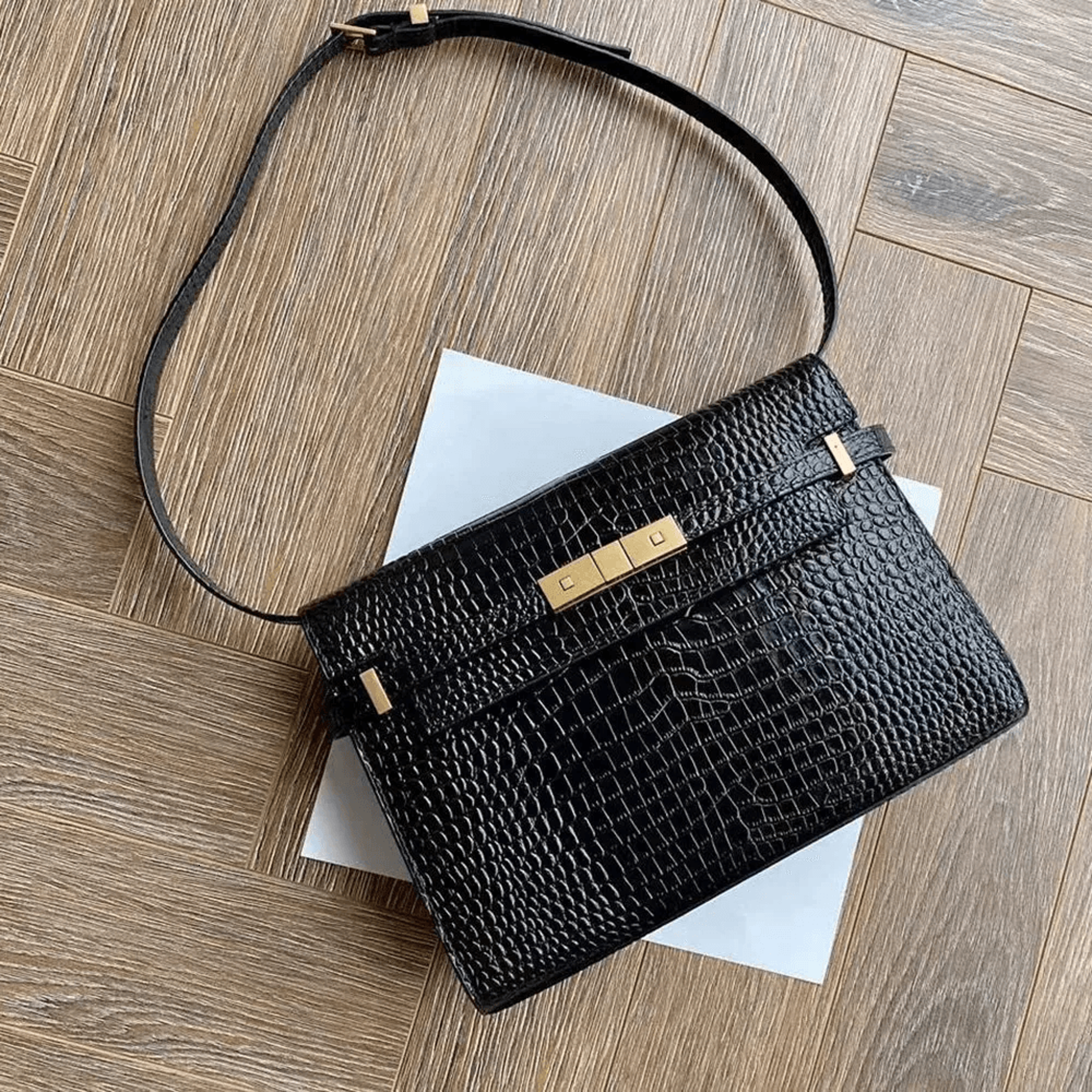 vintage cowhide leather waist bag for women shoulder handbag