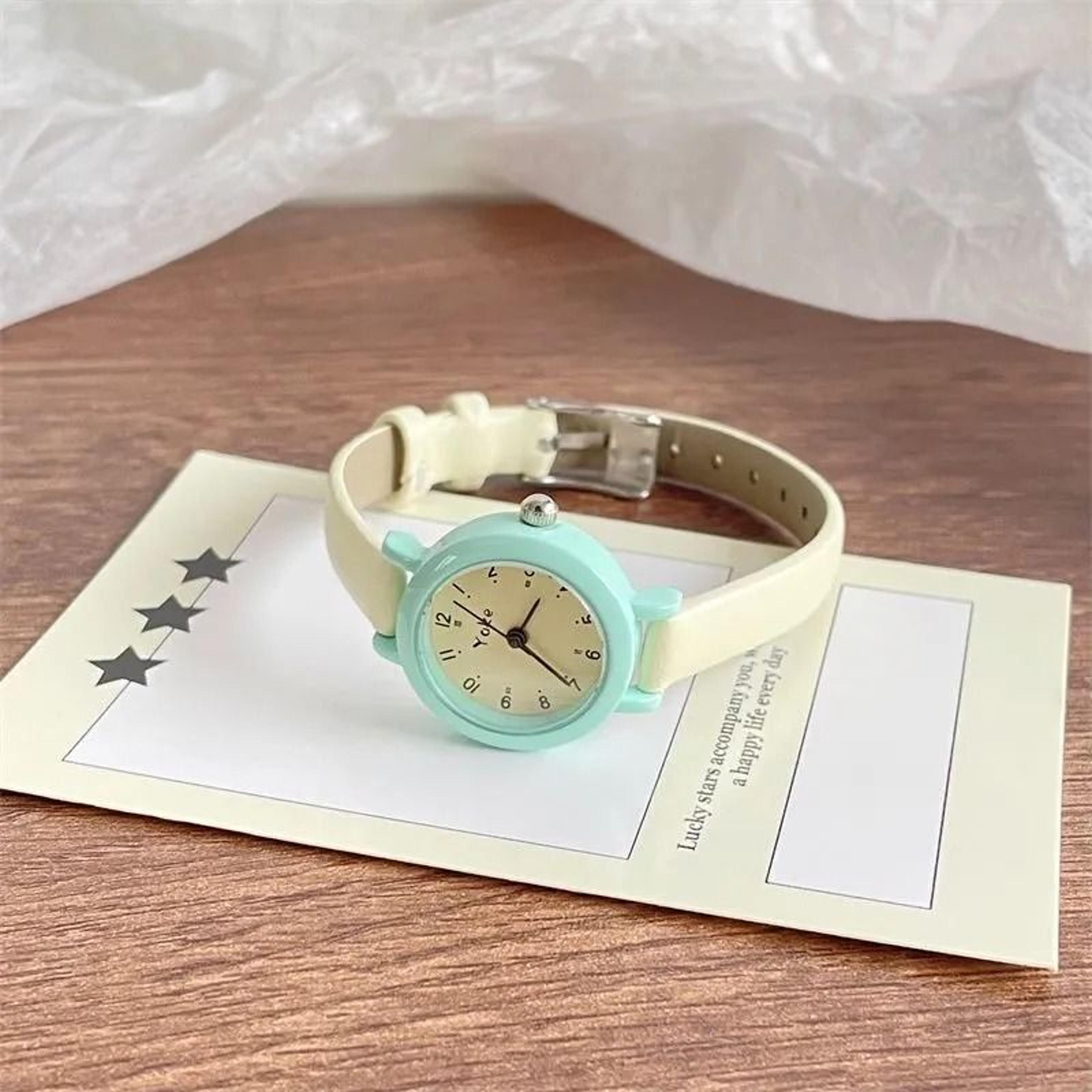 dopamine minimalist quartz watch for women and students
