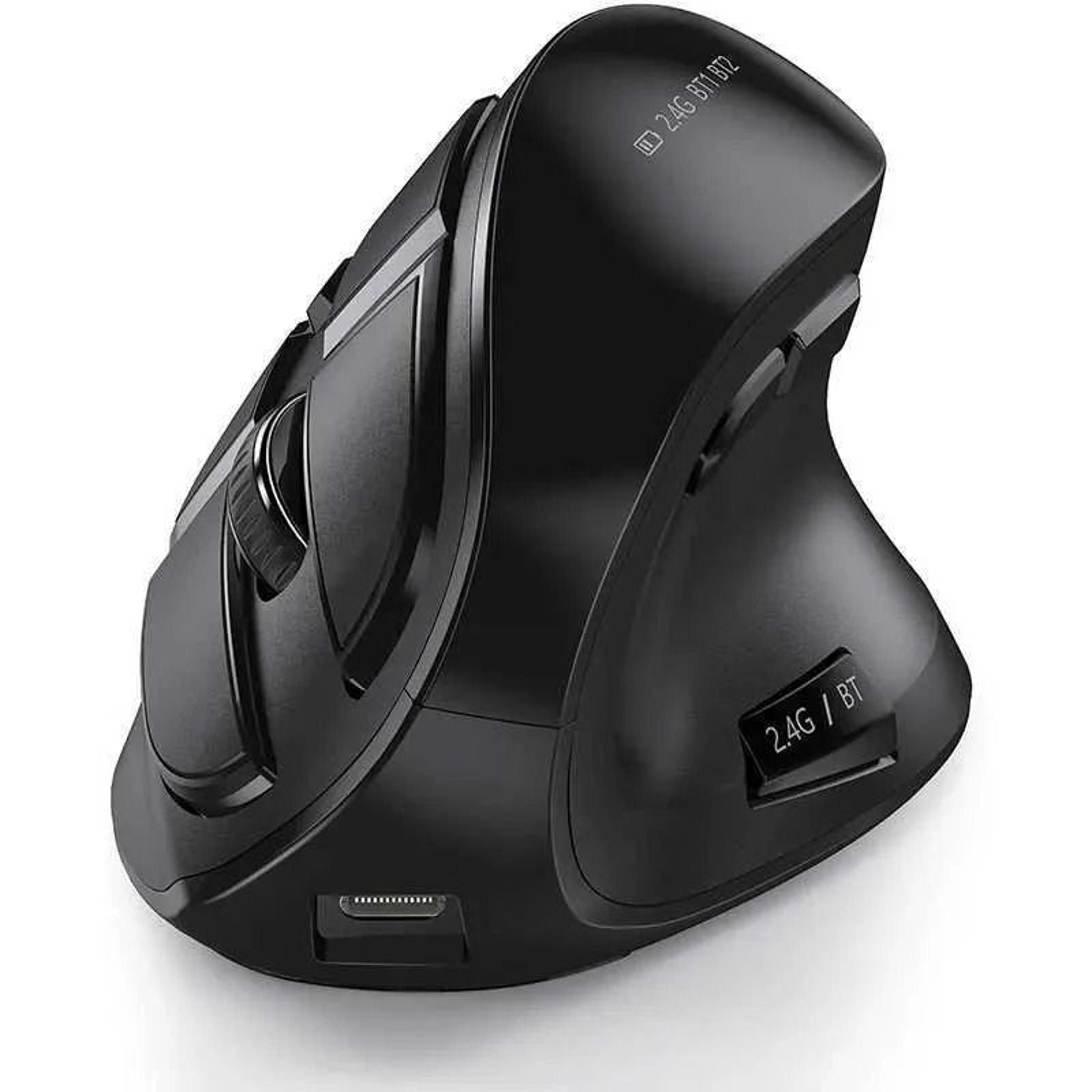 dual mode vertical ergonomic mouse bluetooth wireless silent optical mouse with adjustable sensitivity