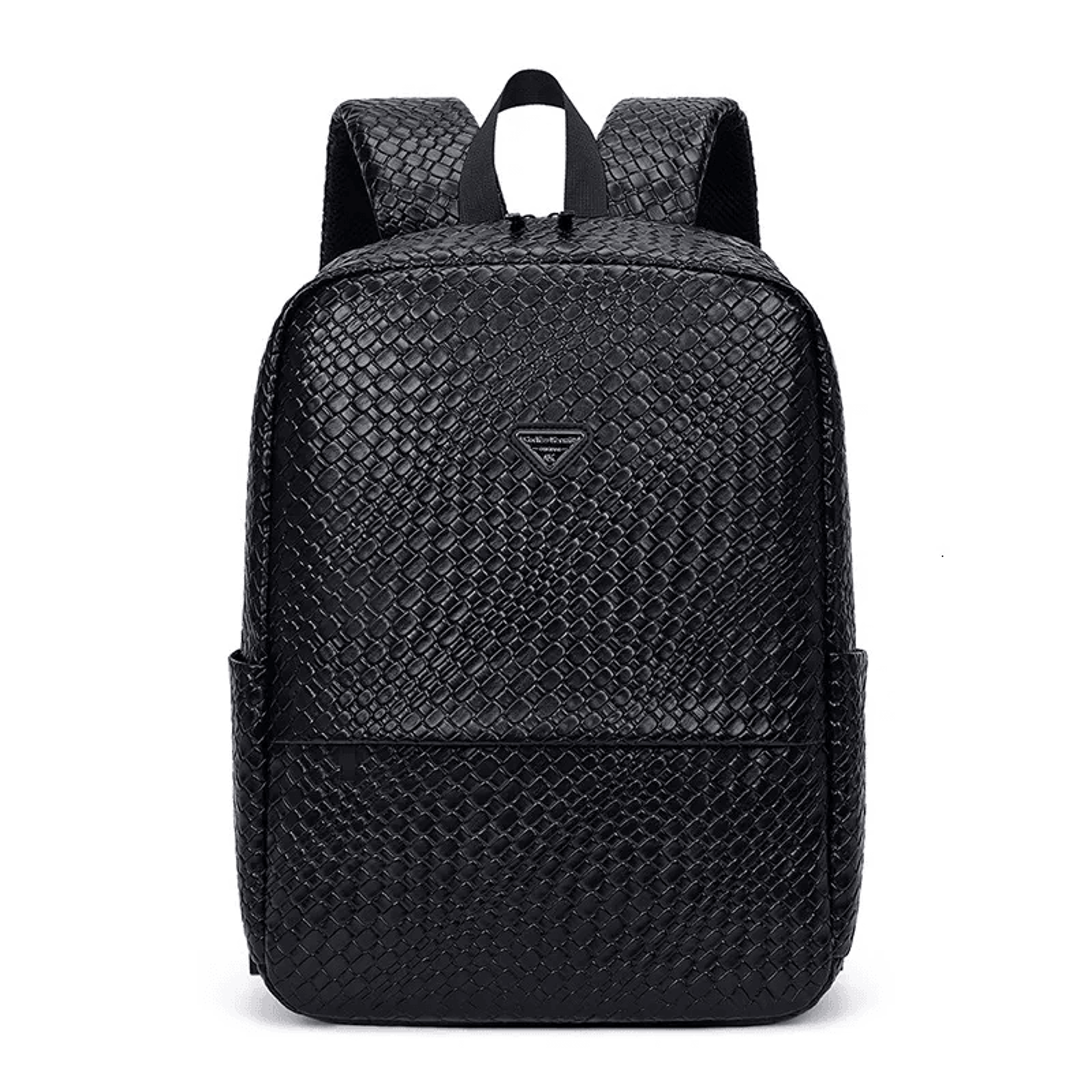woven large capacity laptop backpack for travel work and daily commutes