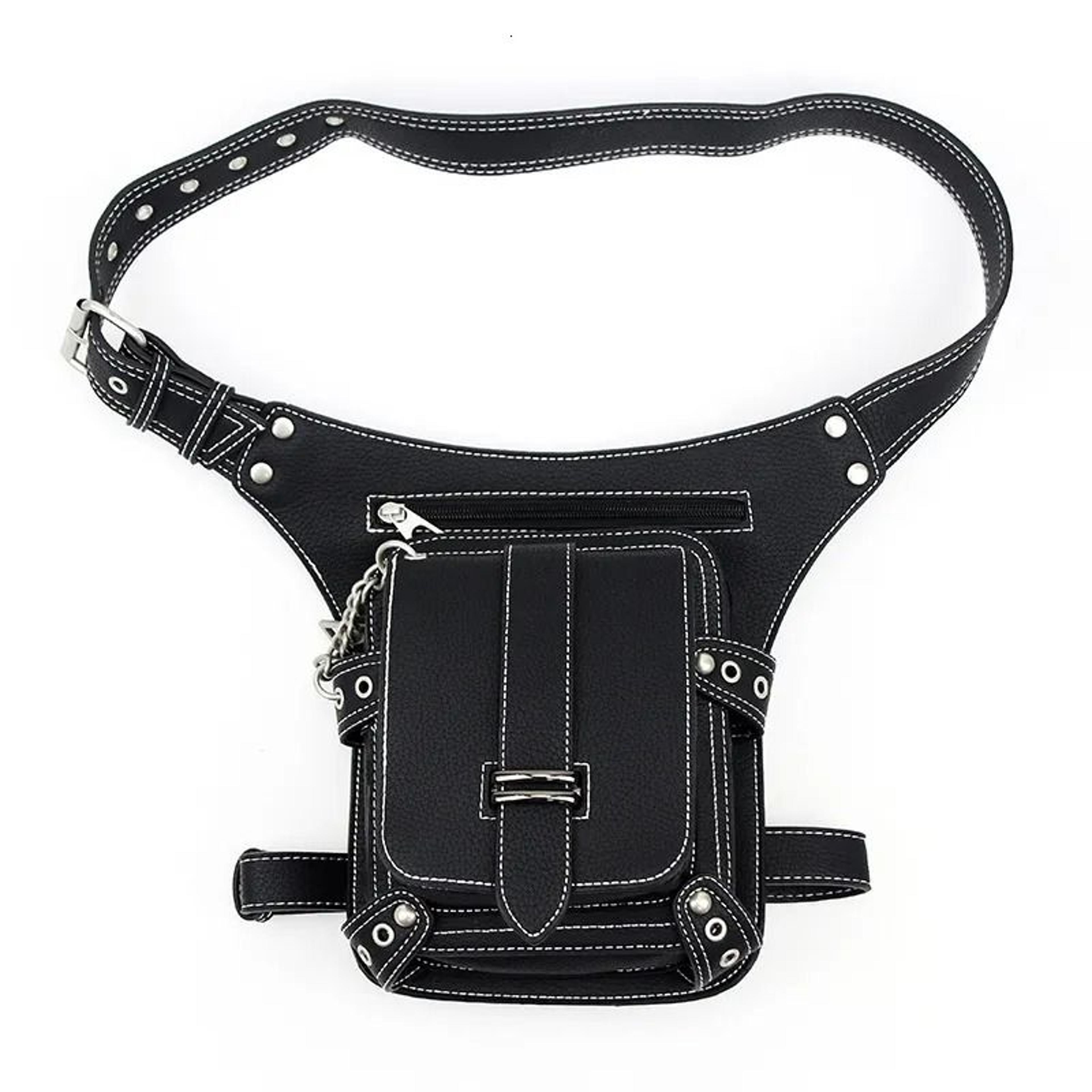 steampunk retro crossbody waist bag outdoor phone pouch for men and women