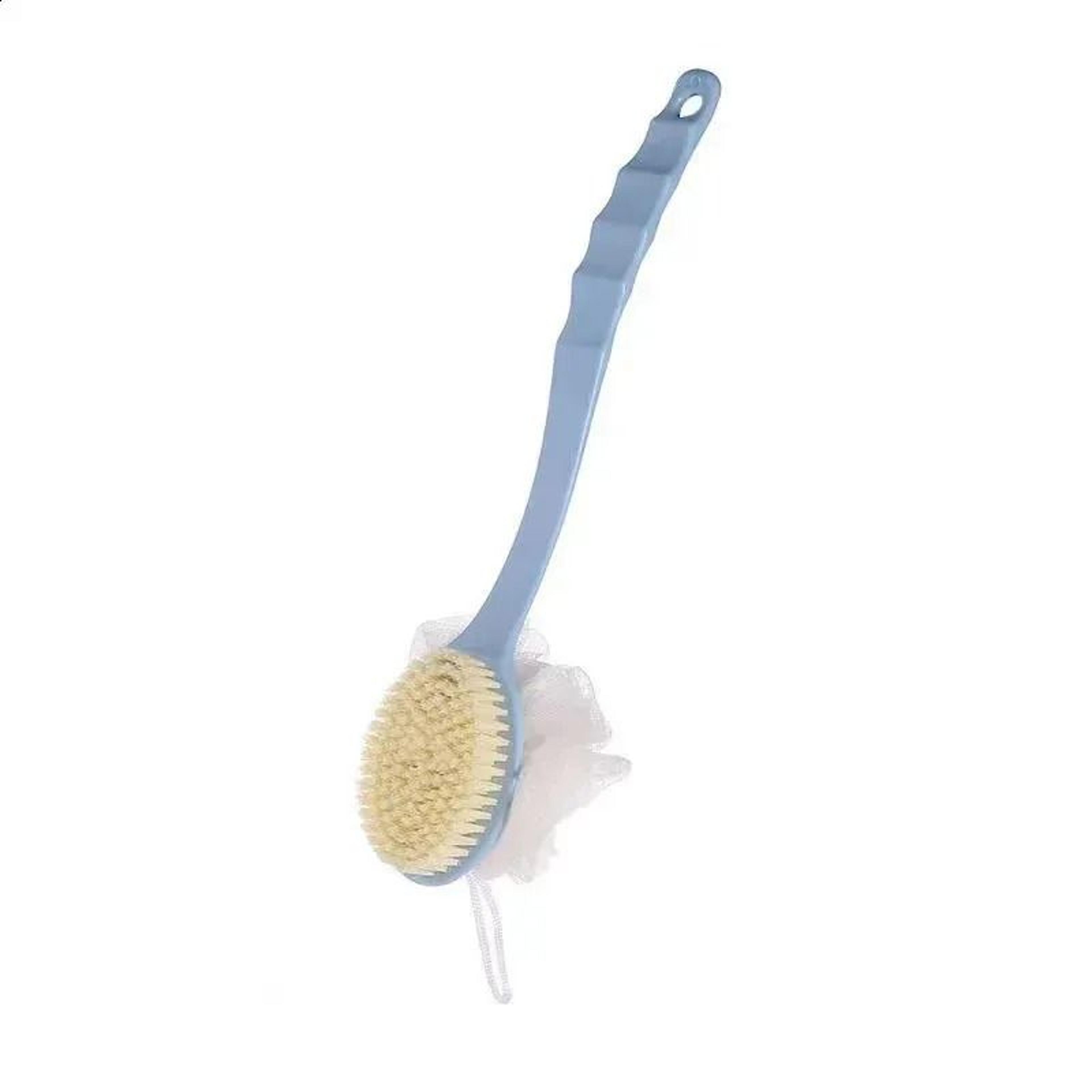 back scrubber and exfoliating body brush with ergonomic handle