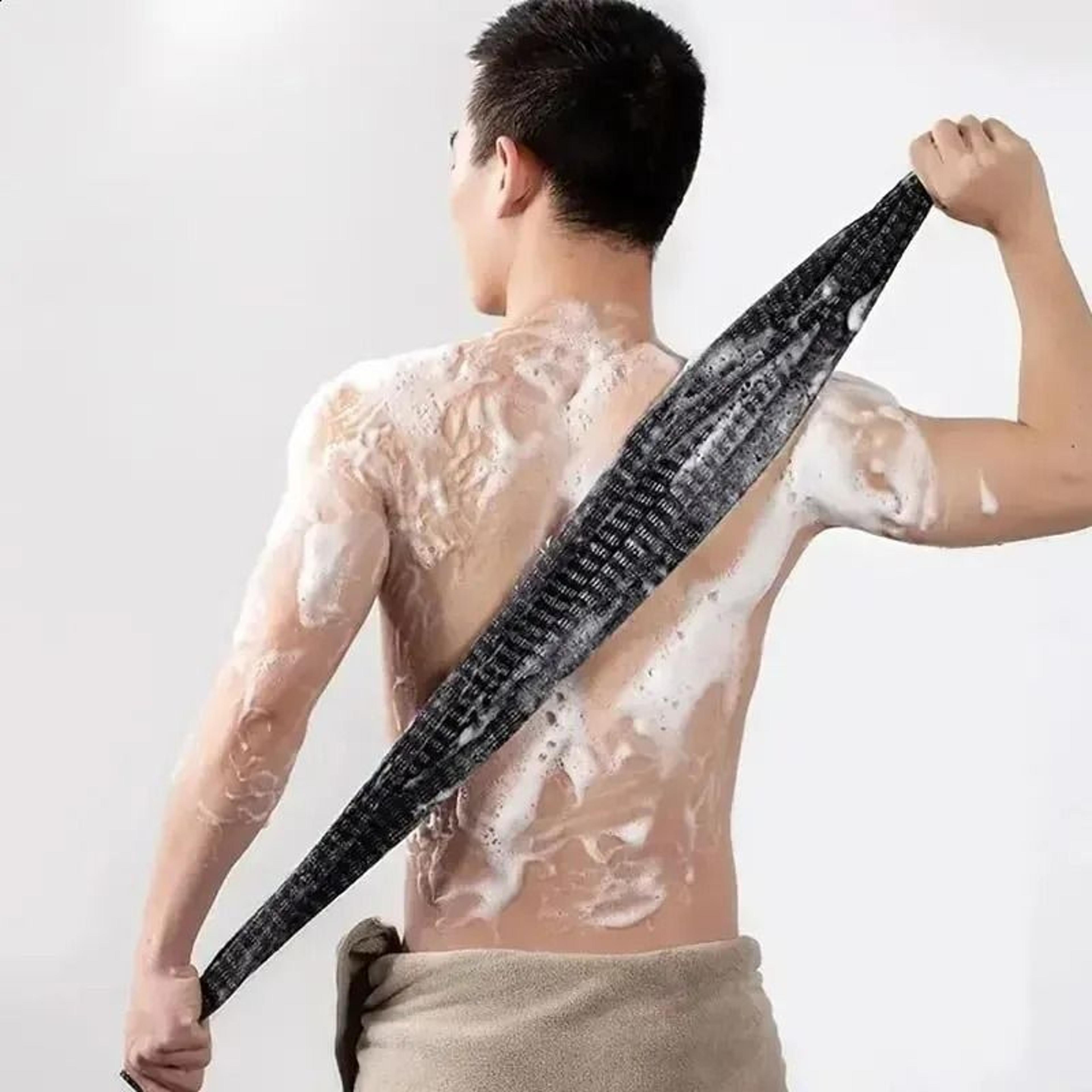 exfoliating back scrubber shower bath towel for deep cleansing and smoother skin