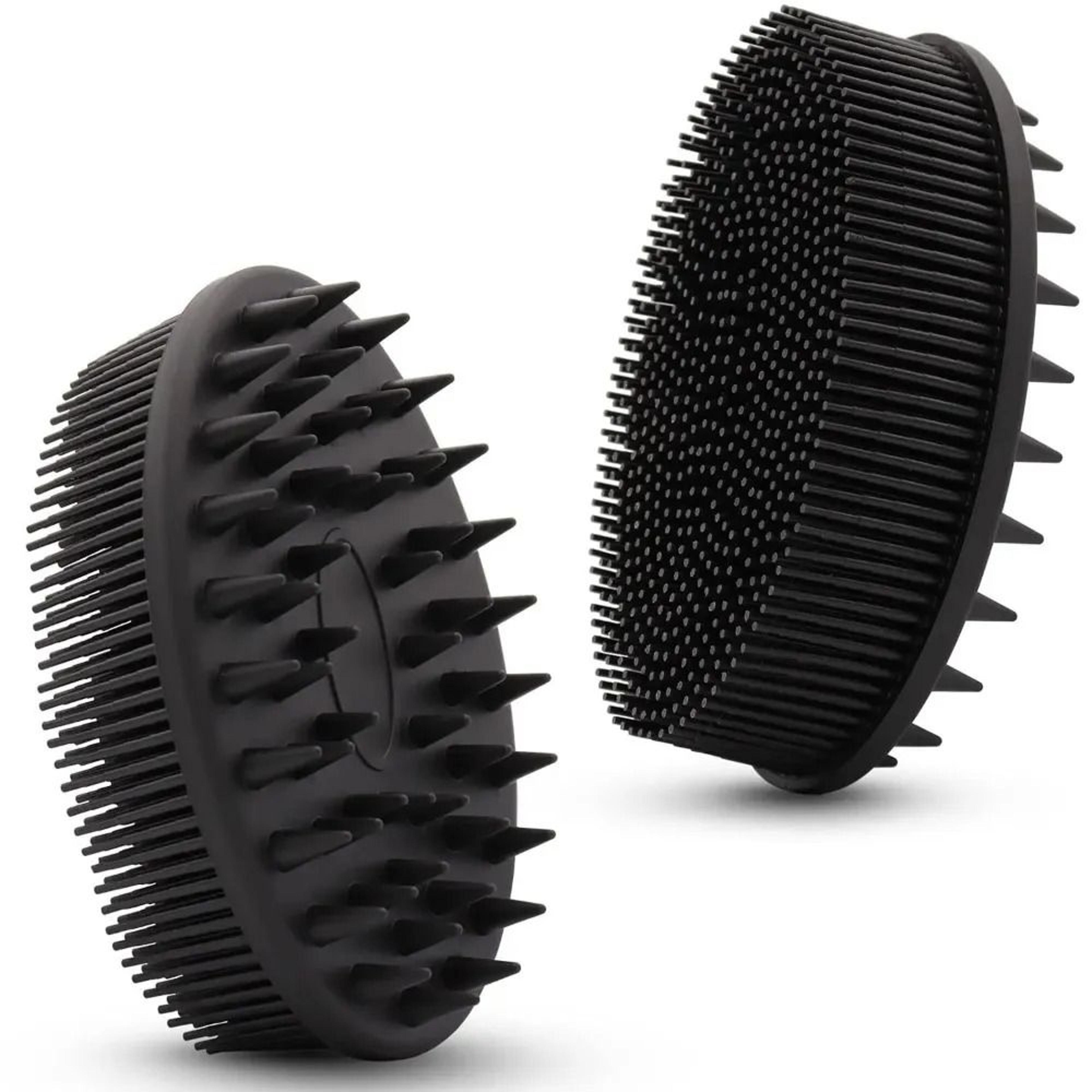 silicone body scrubber soft exfoliating bath brush with non slip grip