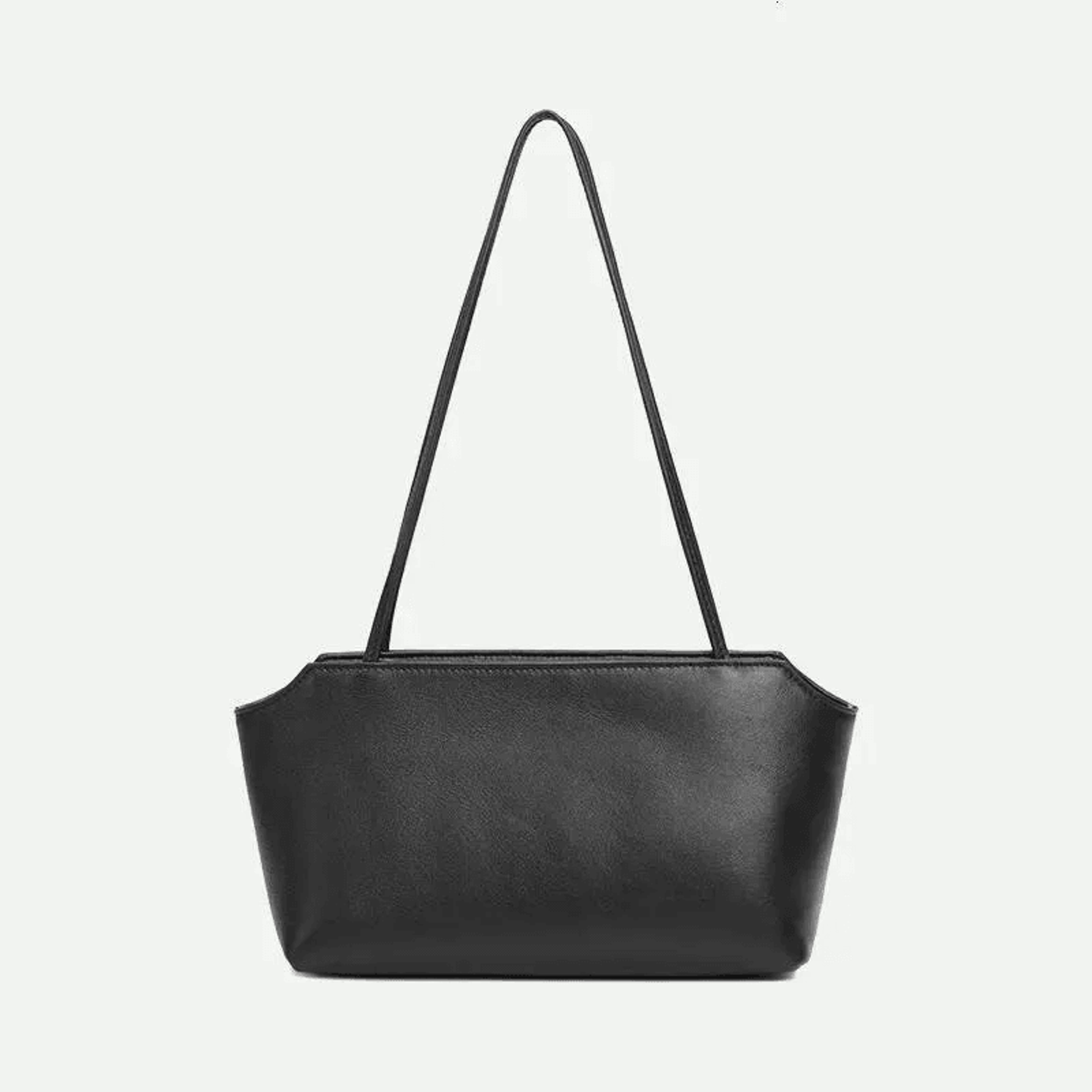 water dyed lambskin underarm shoulder bag for women