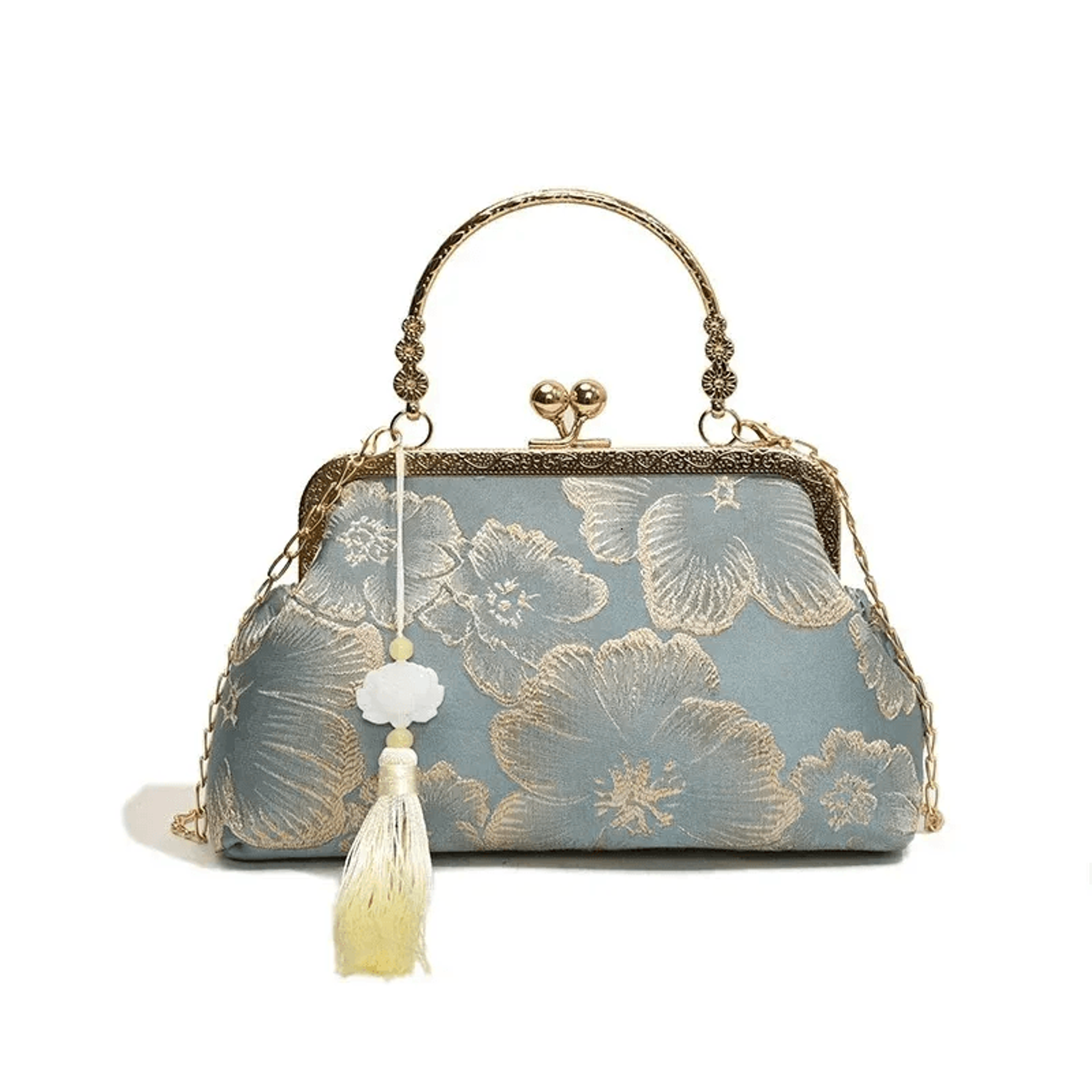 style embroidered shoulder bag retro evening clutch for women