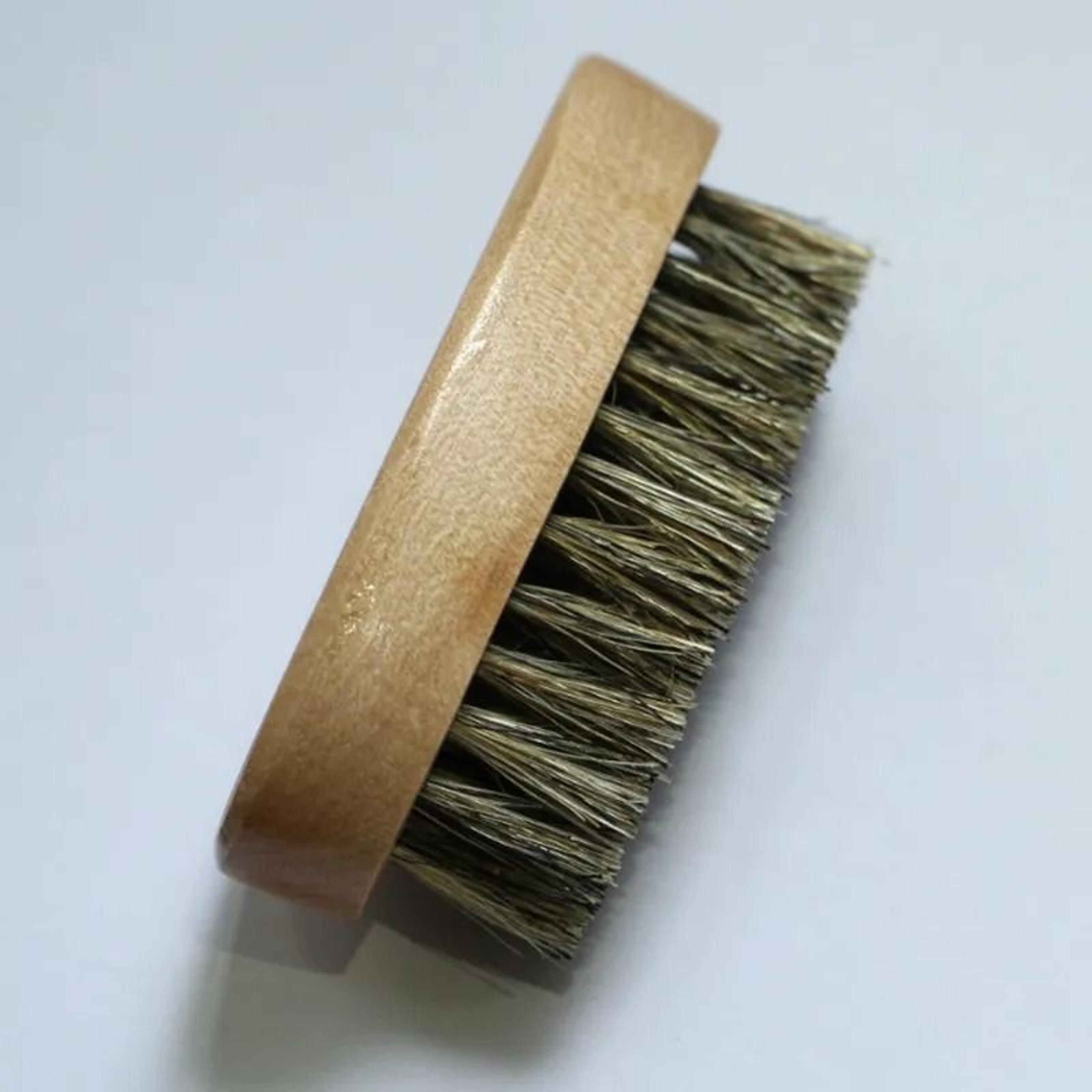 wooden beard brush set for men compact beard grooming and mustache styling