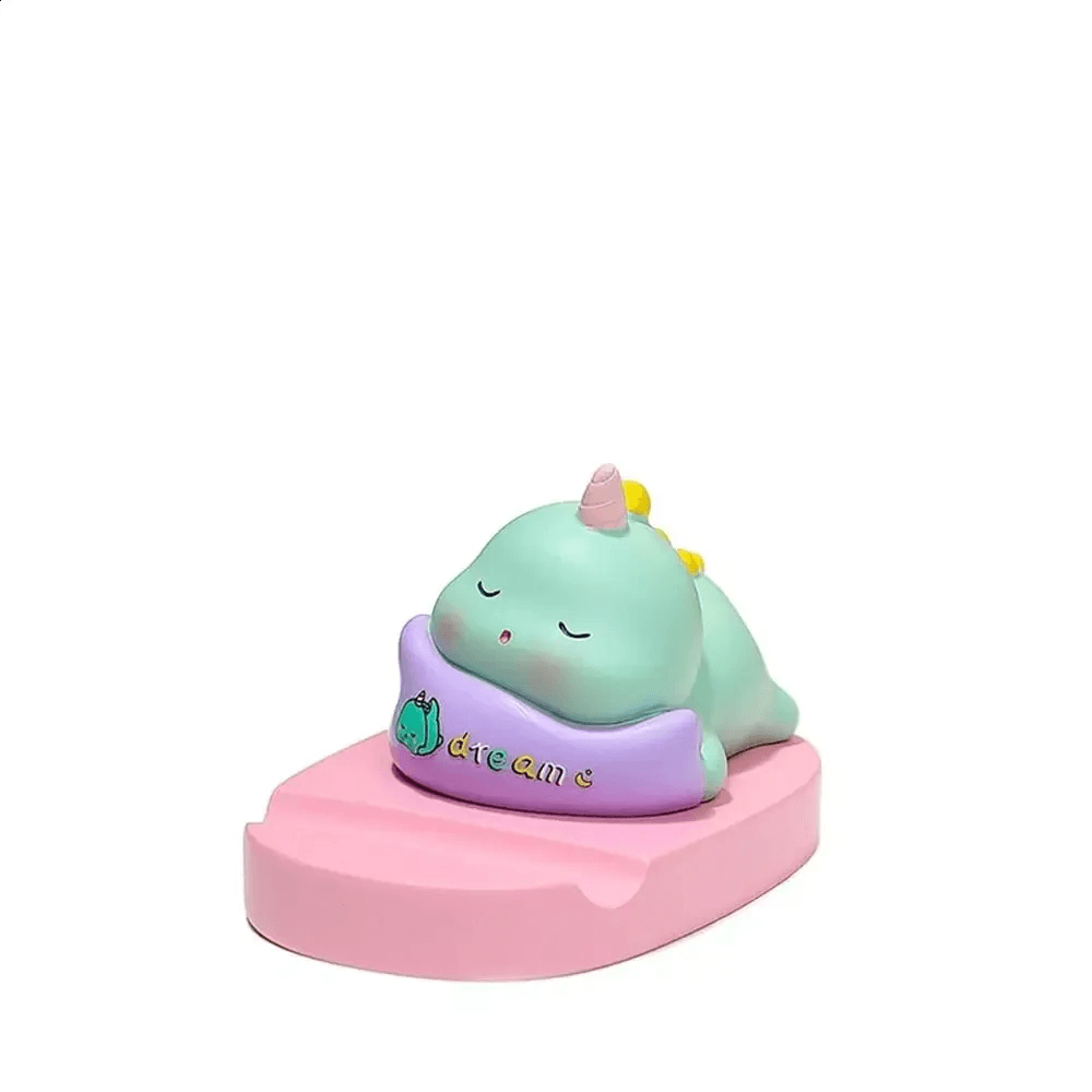 cute resin animal phone stand decorative desk figurine for hands free viewing
