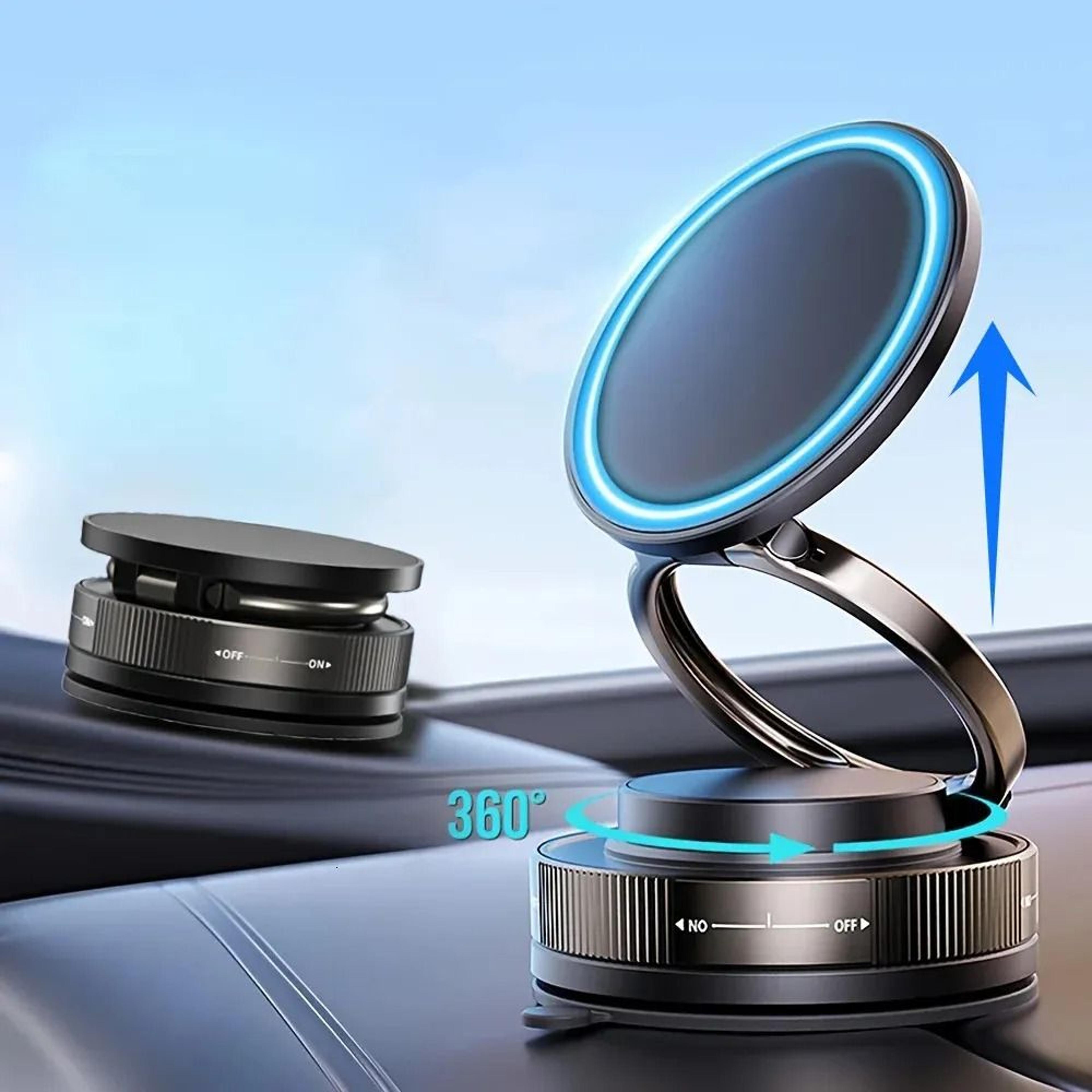 vacuum magnetic phone holder foldable adjustable car phone mount