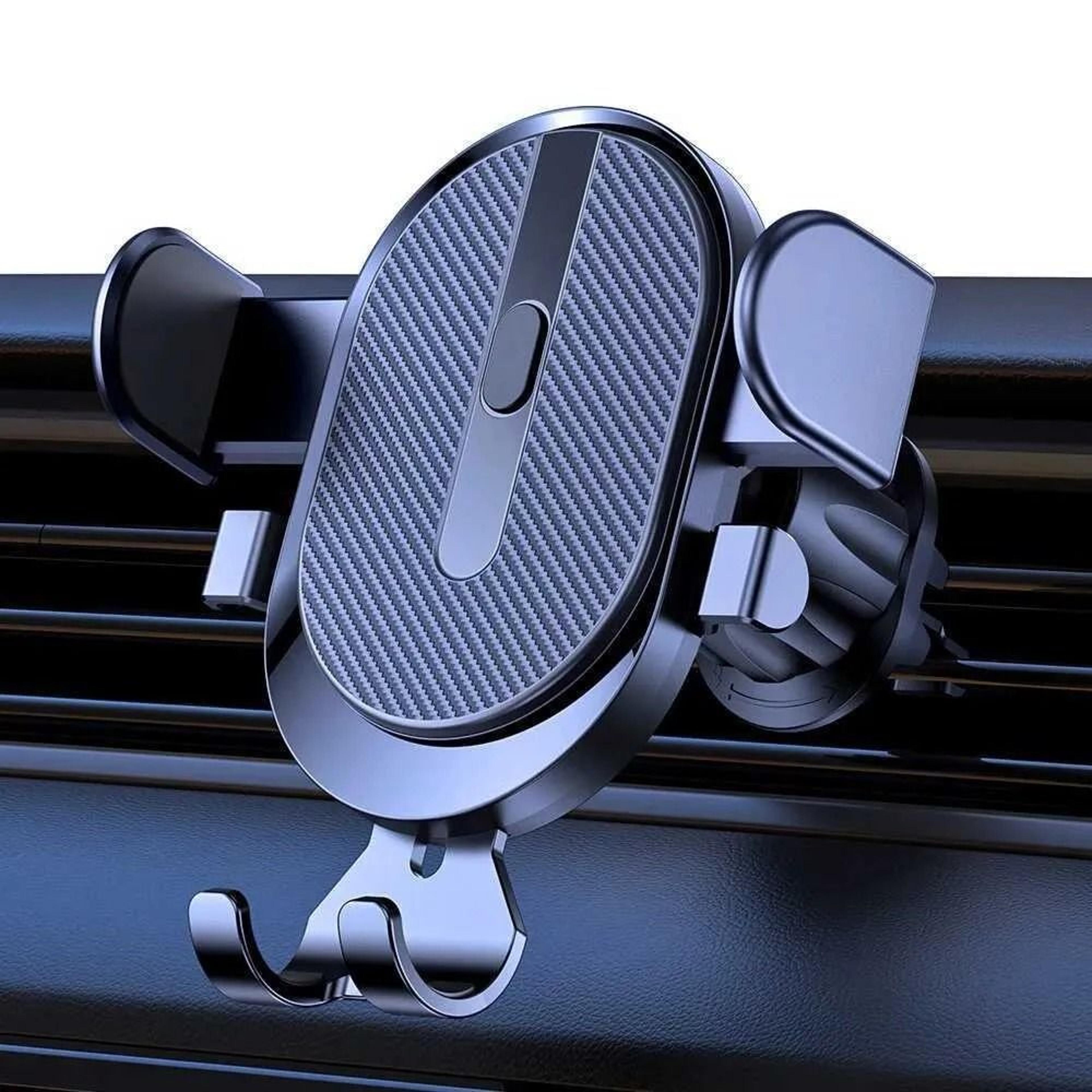 gravity car phone holder air vent mount with one hand auto lock