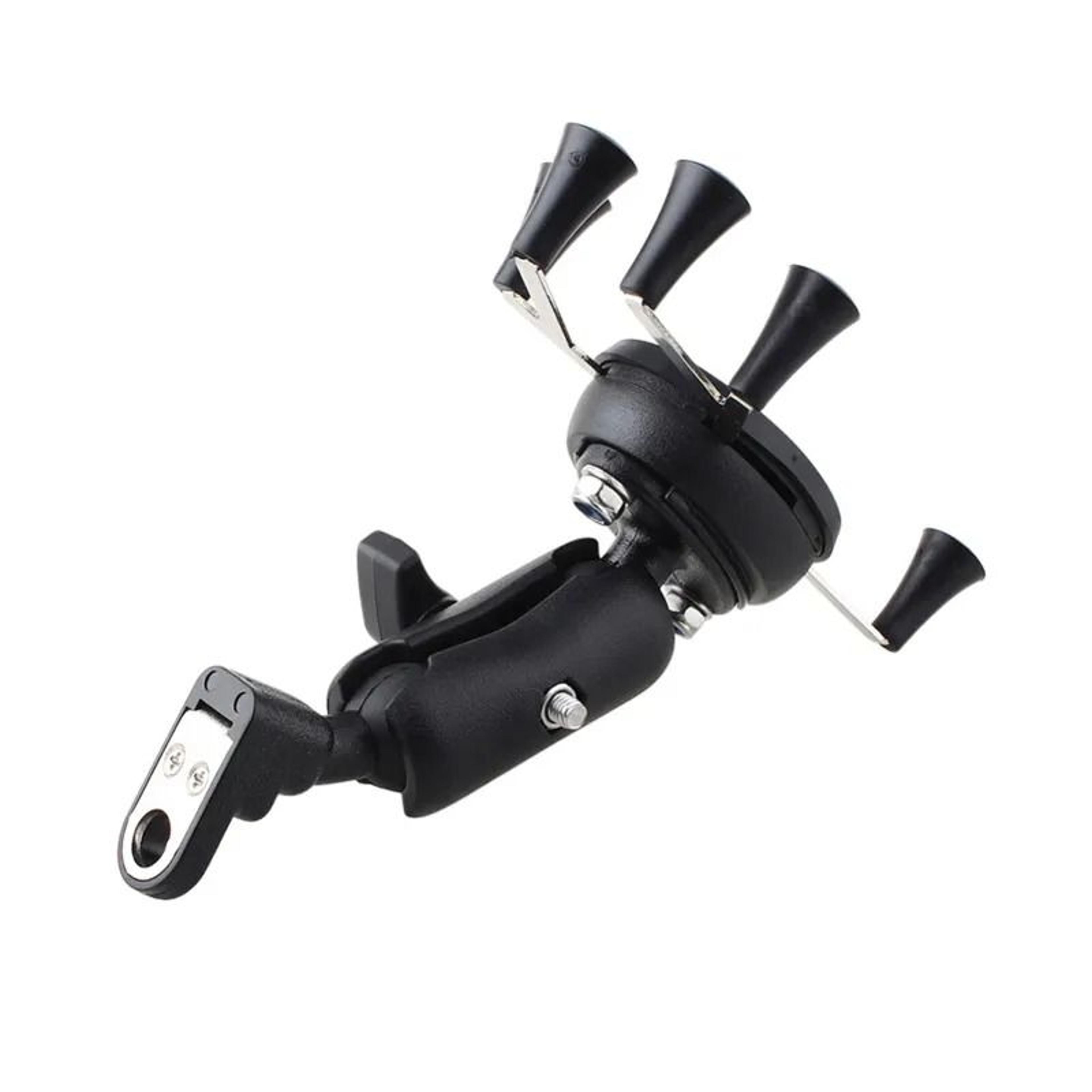 adjustable shockproof motorcycle phone holder for bike handlebar and rearview mirror