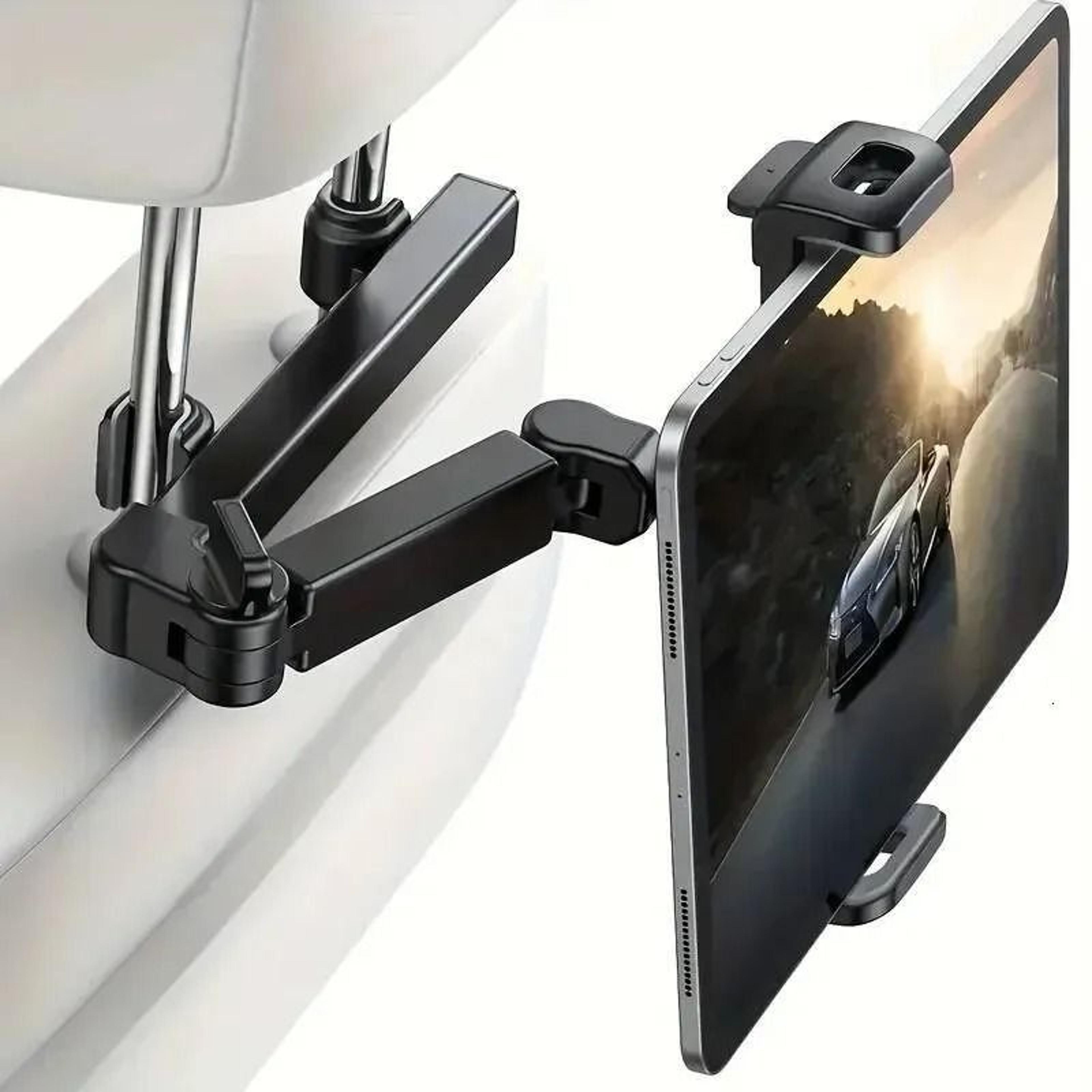 telescopic car headrest tablet mount universal backseat ipad and phone holder